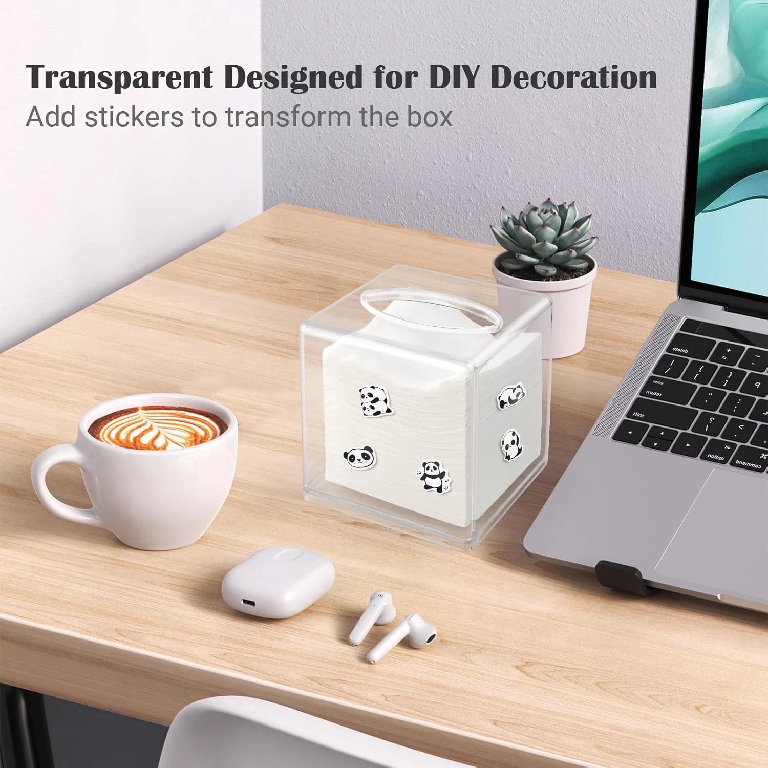 Tissue Box Cover Square, Acrylic Tissue Box Holder, Clear Designed | eBay