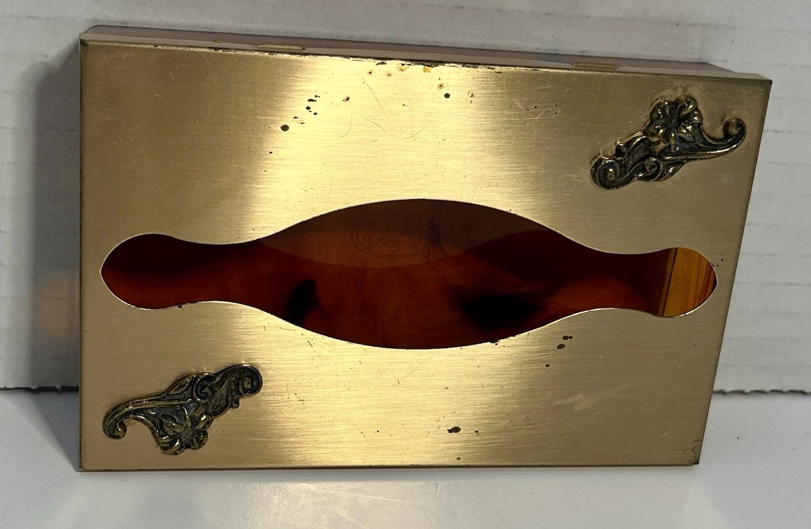 Vintage Metal Tissue Box Holder Gold Tone Products 1960s-1970s | eBay