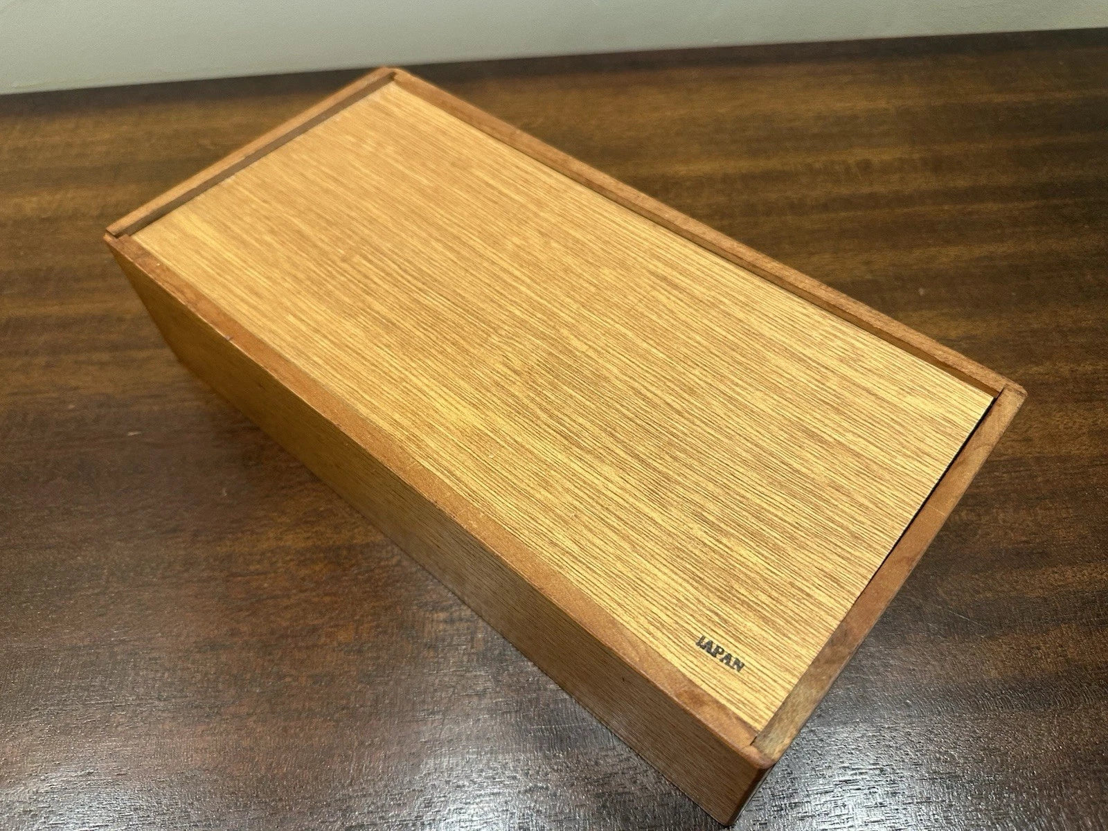 Vintage 1960s Teak Tissue Box Holder Made in Japan with Sliding Bottom | eBay