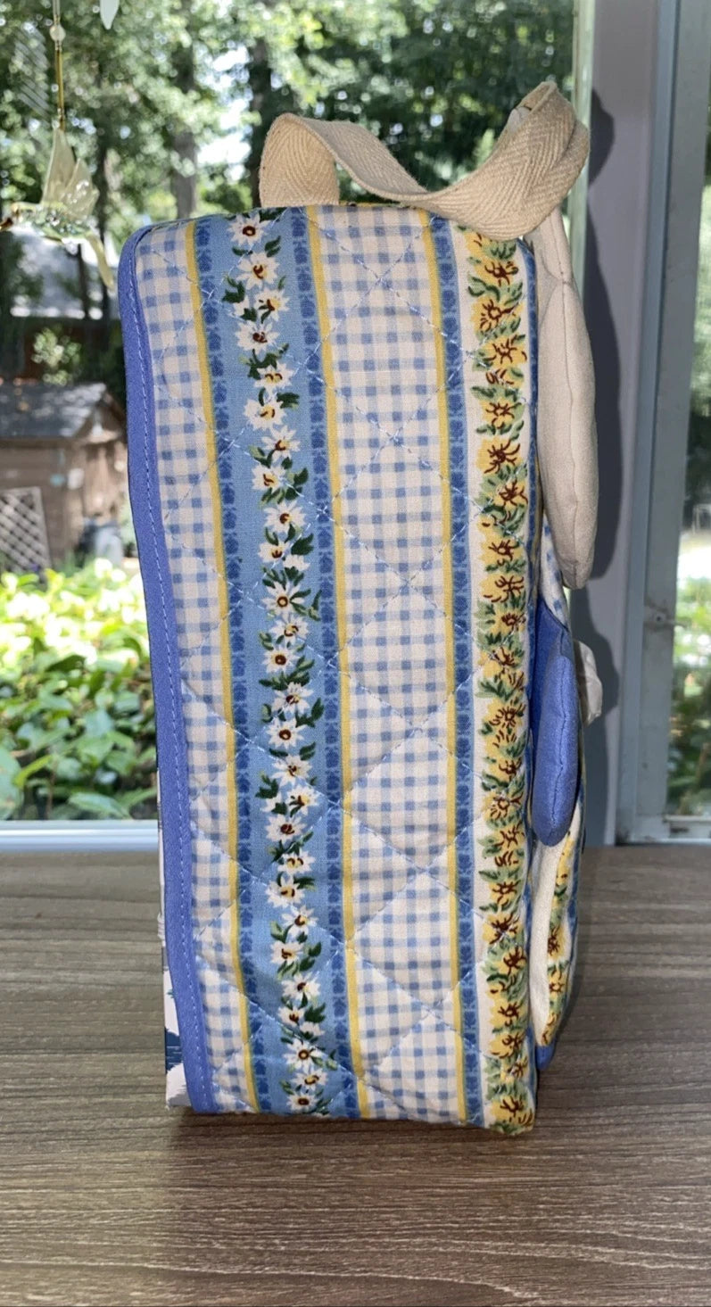 Tissue Cover Baby Nursery Teddy Bear holder Blue Yellow | eBay