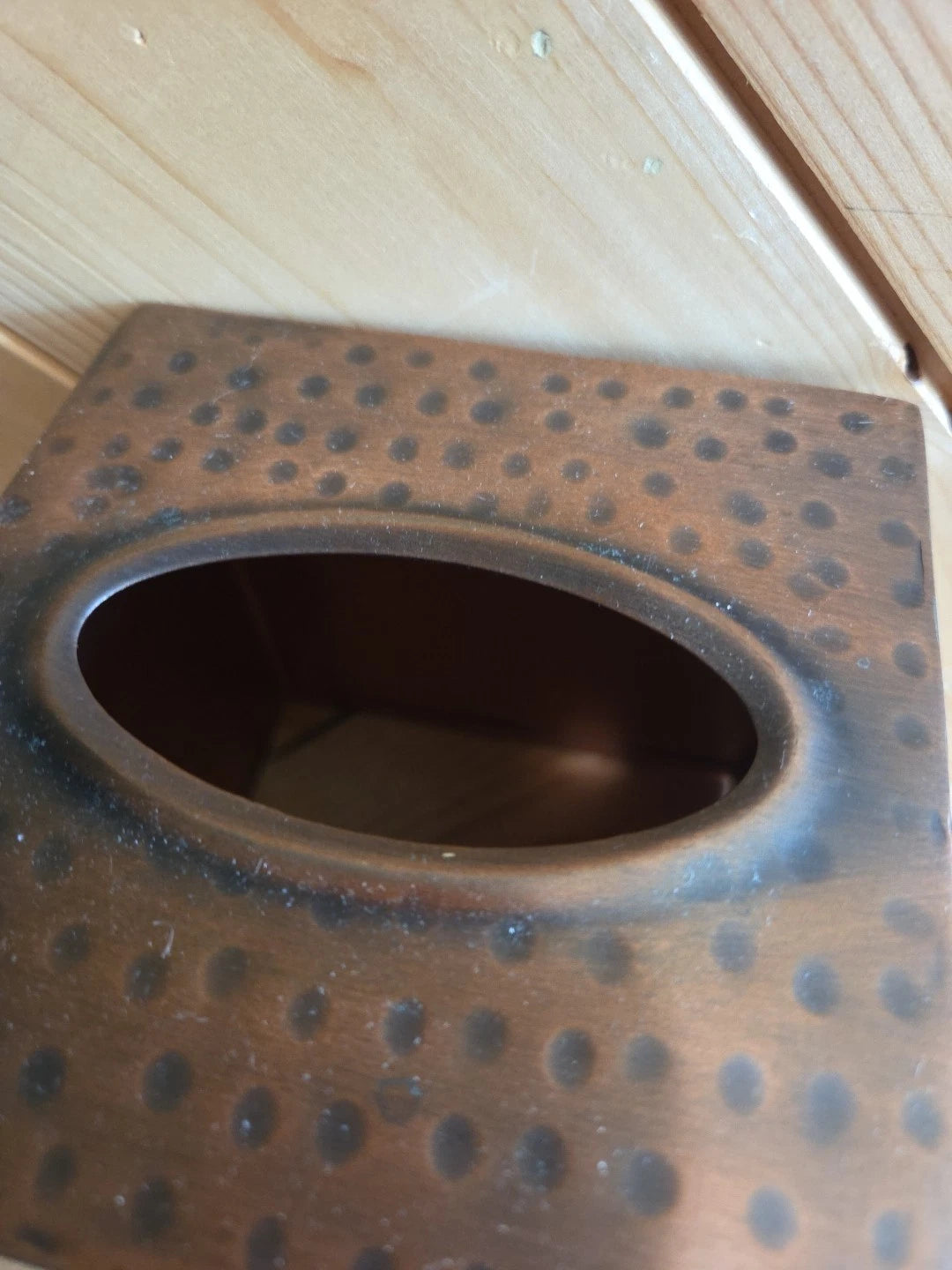 Copper Metal tissue box Holder! For Square Box~ Perfect Condition! | eBay