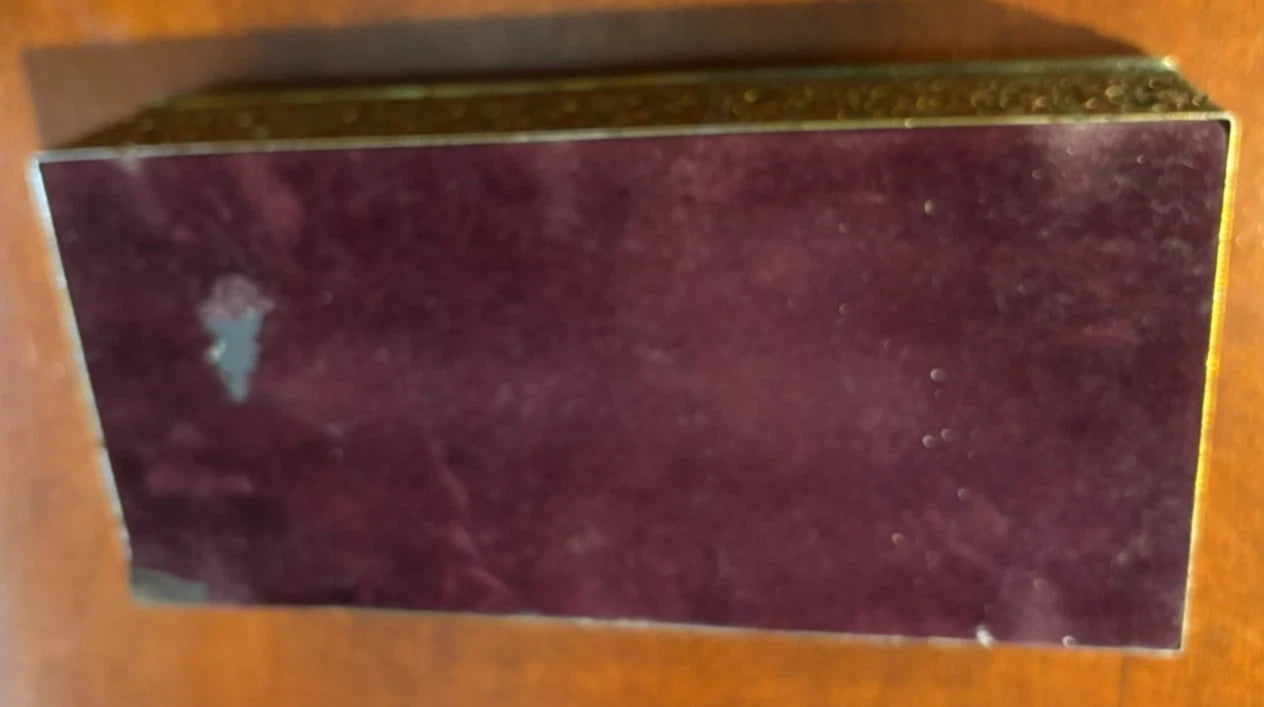 Vintage Brass Tone Filagree Hinged Tissue Box Cover | eBay