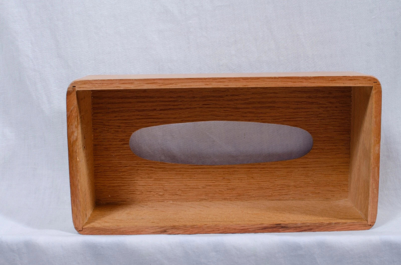 Solid Wood Oak Kleenex Tissue Box cover Notched Curved Corners 10.75"x 5.5" | eBay
