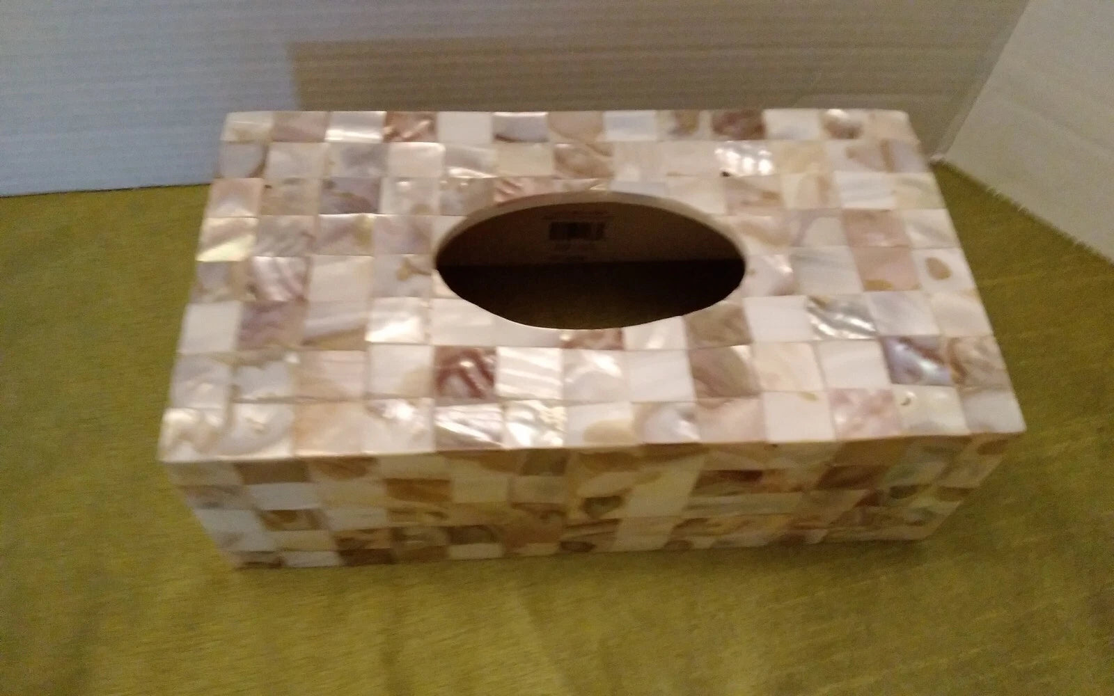 Tissue Box Cover Mosaic Mother of Pearl Rectangle Creative Scents Milano | eBay