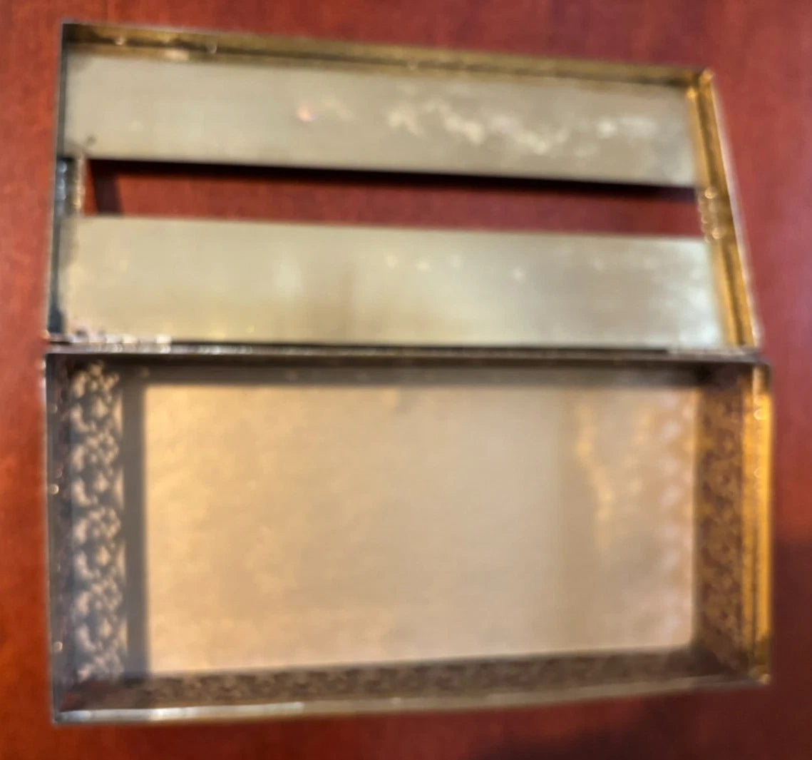 Vintage Brass Tone Filagree Hinged Tissue Box Cover | eBay