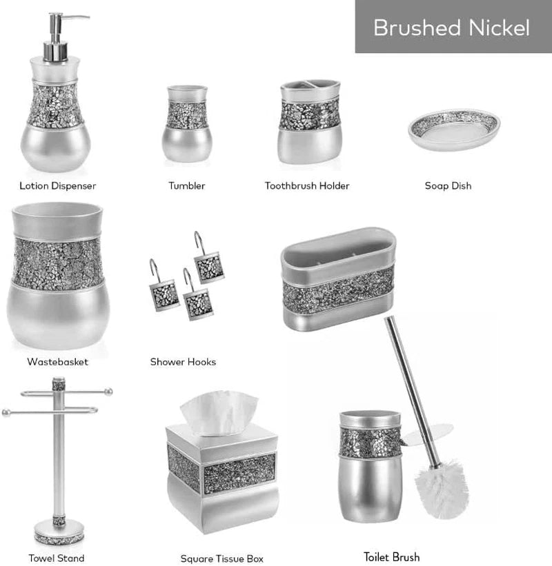 Creative Scents Silver Tissue Box Cover Rectangular - Decorative Bling Tissue Bo | eBay