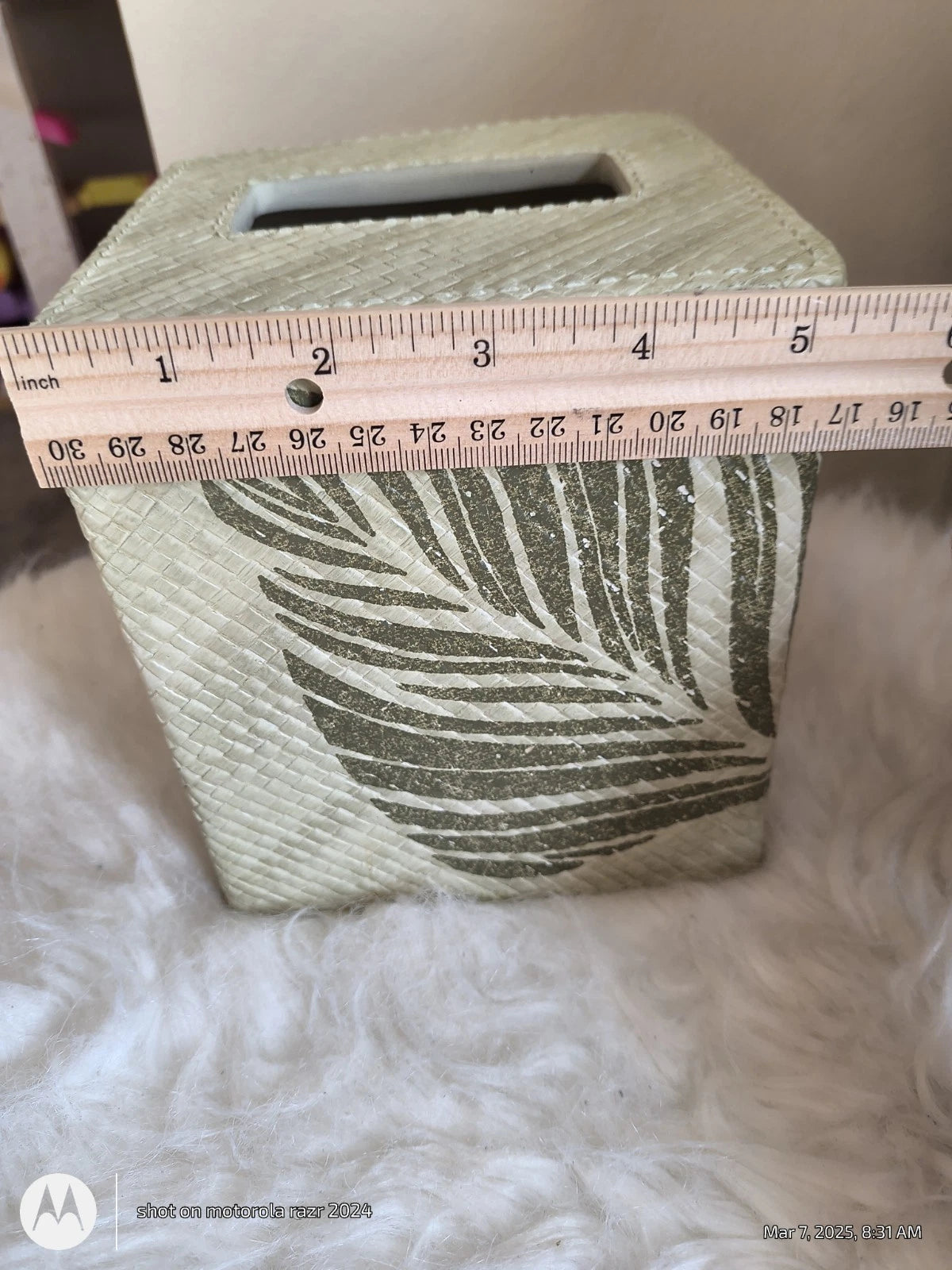 Tommy Bahama Home Montauk Drifter Green Tissue Box Cover Palm Leaf 6.5” X 5.5” | eBay