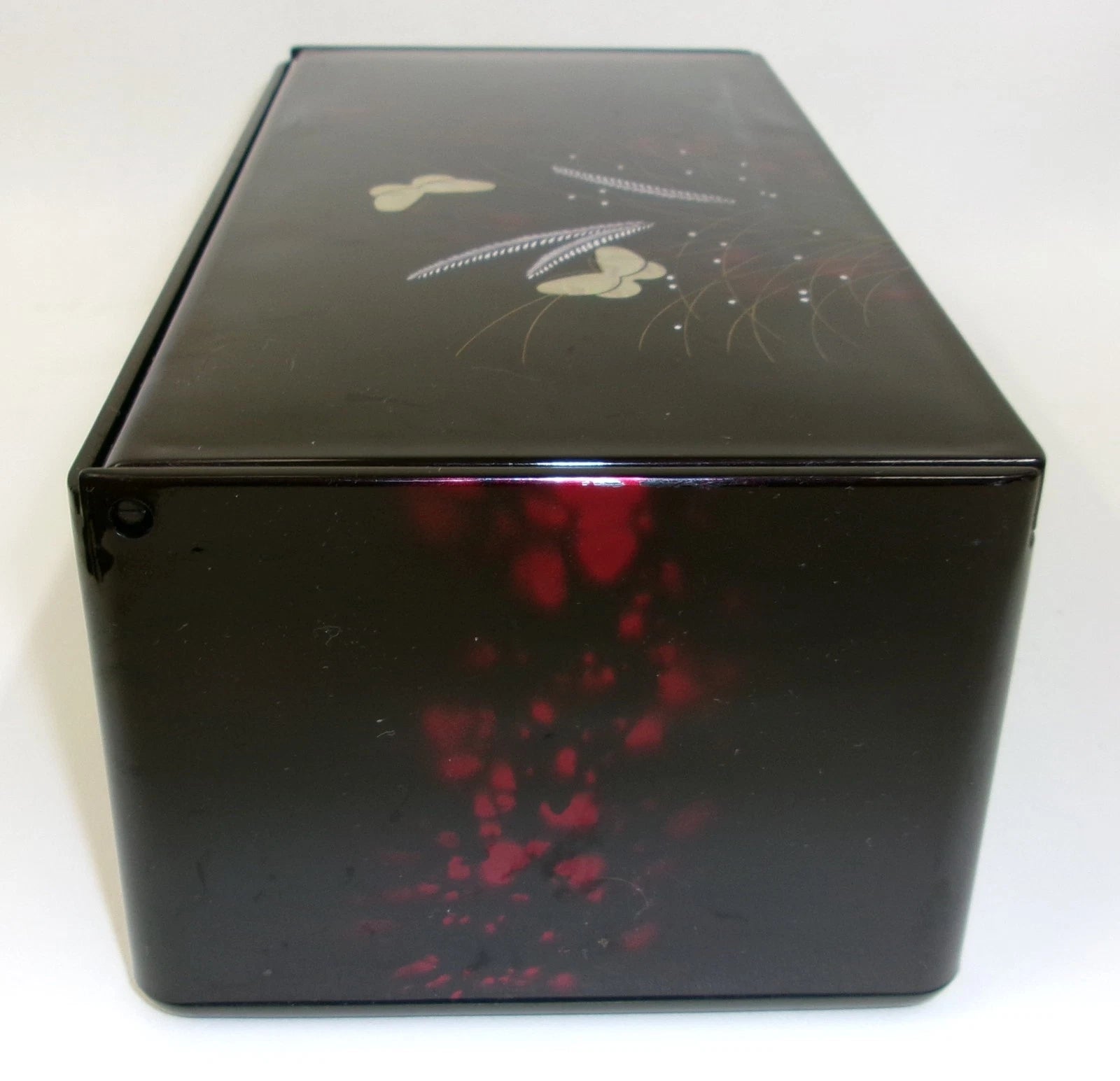 Vintage Lacquer Ware Style Butterfly Facial Tissue Box Cover with Mirror | eBay