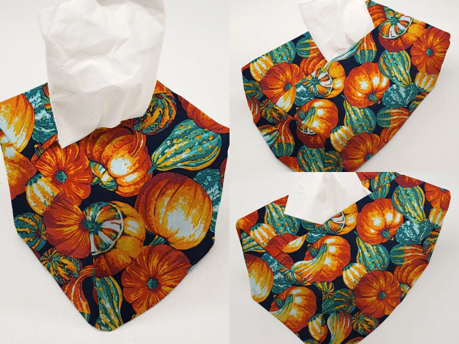 Pumpkins & Gourds Tissue Box Cover (2 Patterns Available) | eBay