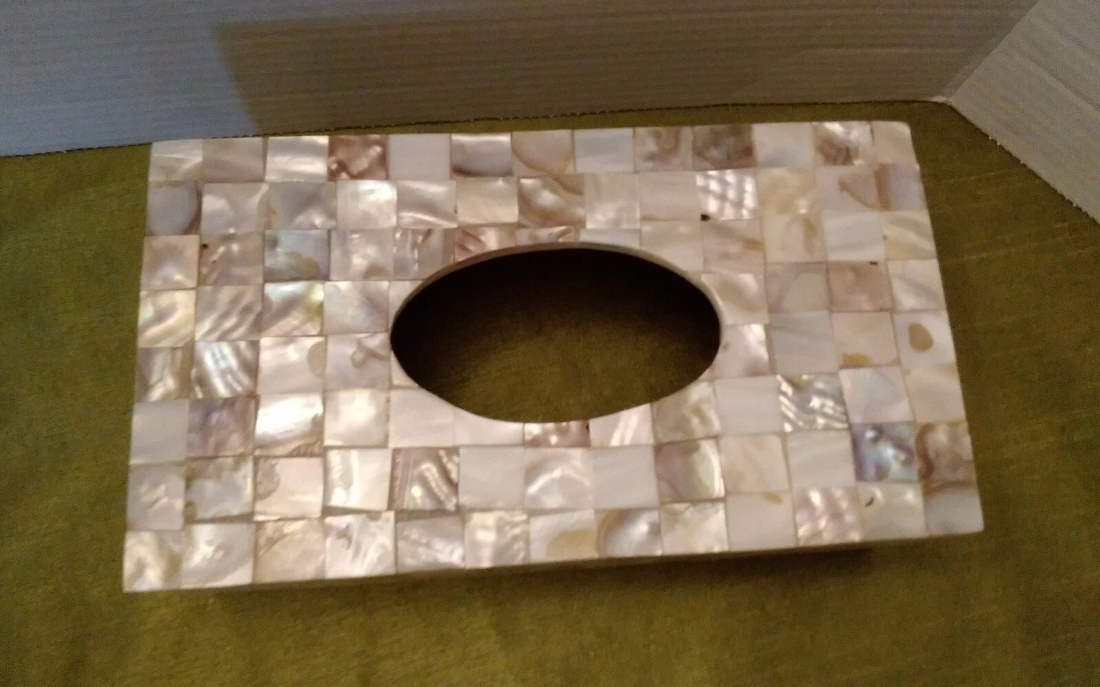 Tissue Box Cover Mosaic Mother of Pearl Rectangle Creative Scents Milano | eBay