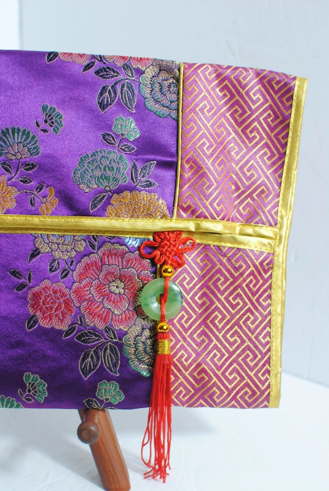 Asian Purple Floral Fabric Soft Tissue Box Cover 8" x 13 1/2 " NWOT | eBay