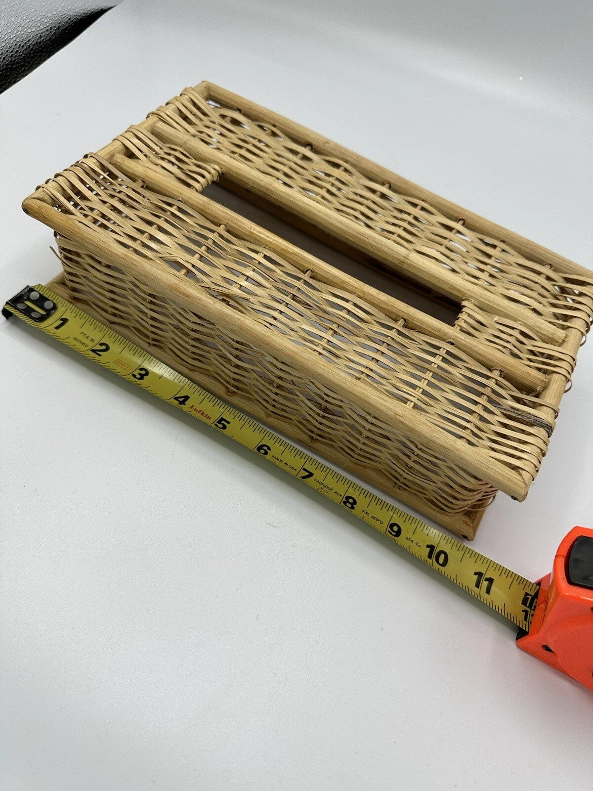 Vintage Wicker Tissue Box Cover Boho | eBay