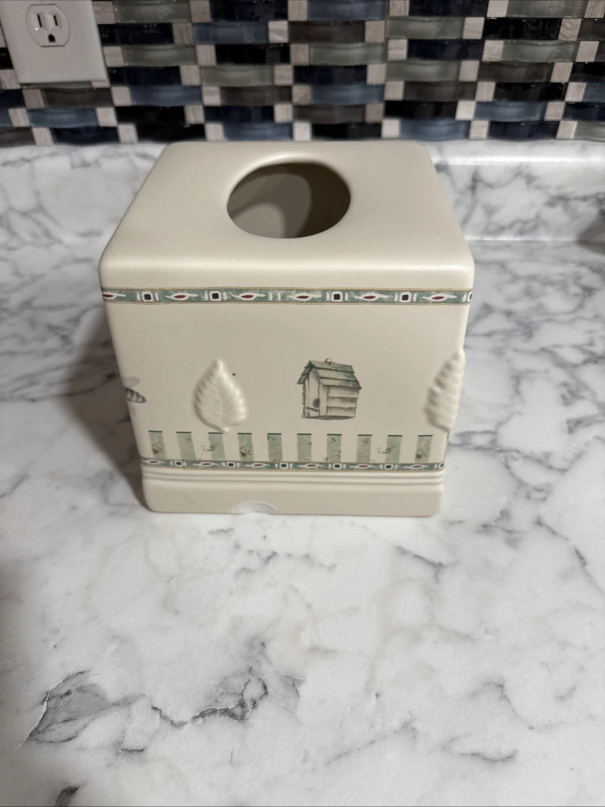 PFALTZGRAFF NATUREWOOD TISSUE BOX COVER DISPENSER - Damaged See Pictures | eBay