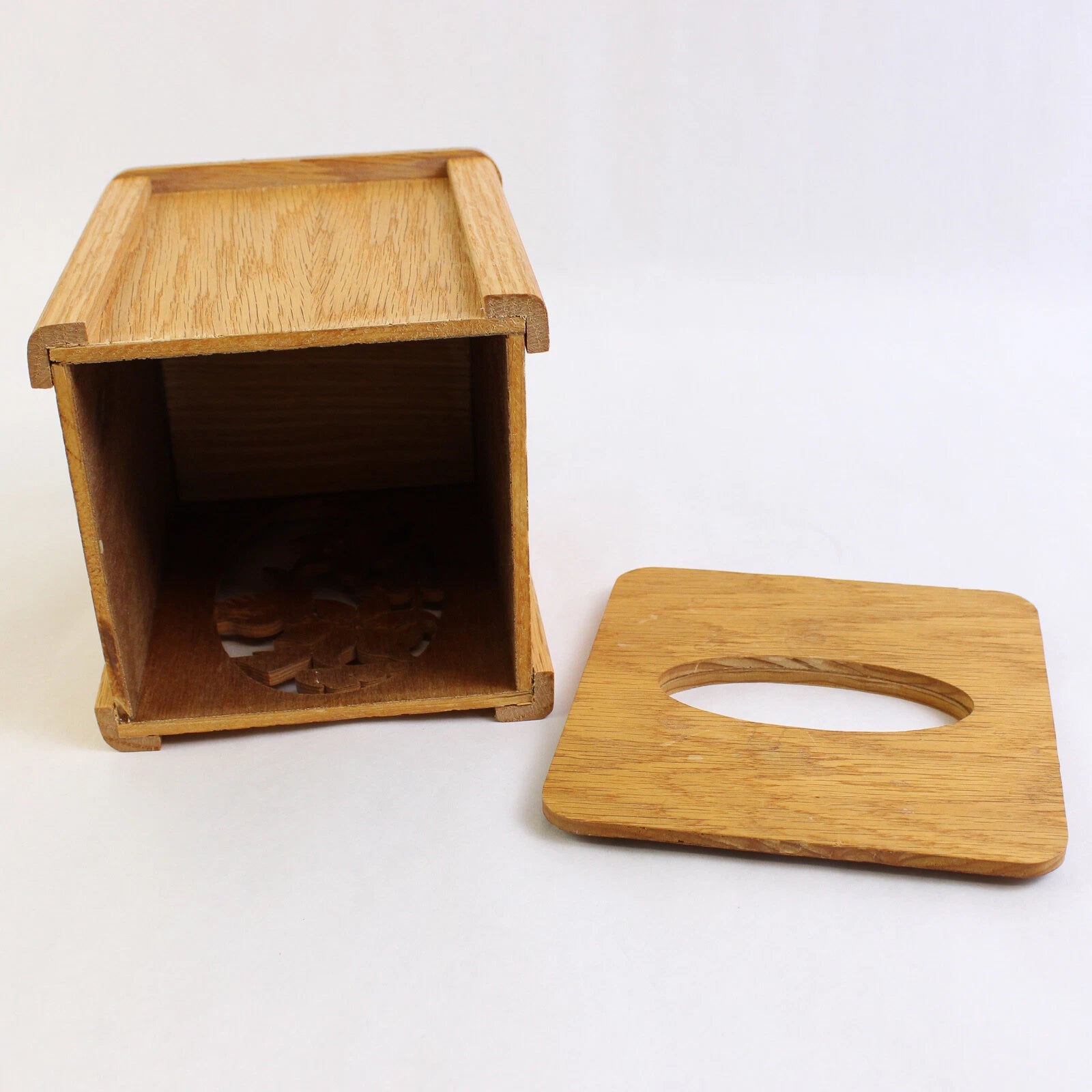 Wood Decorative Tissue Box Cover Hummingbird Flower Simple | eBay