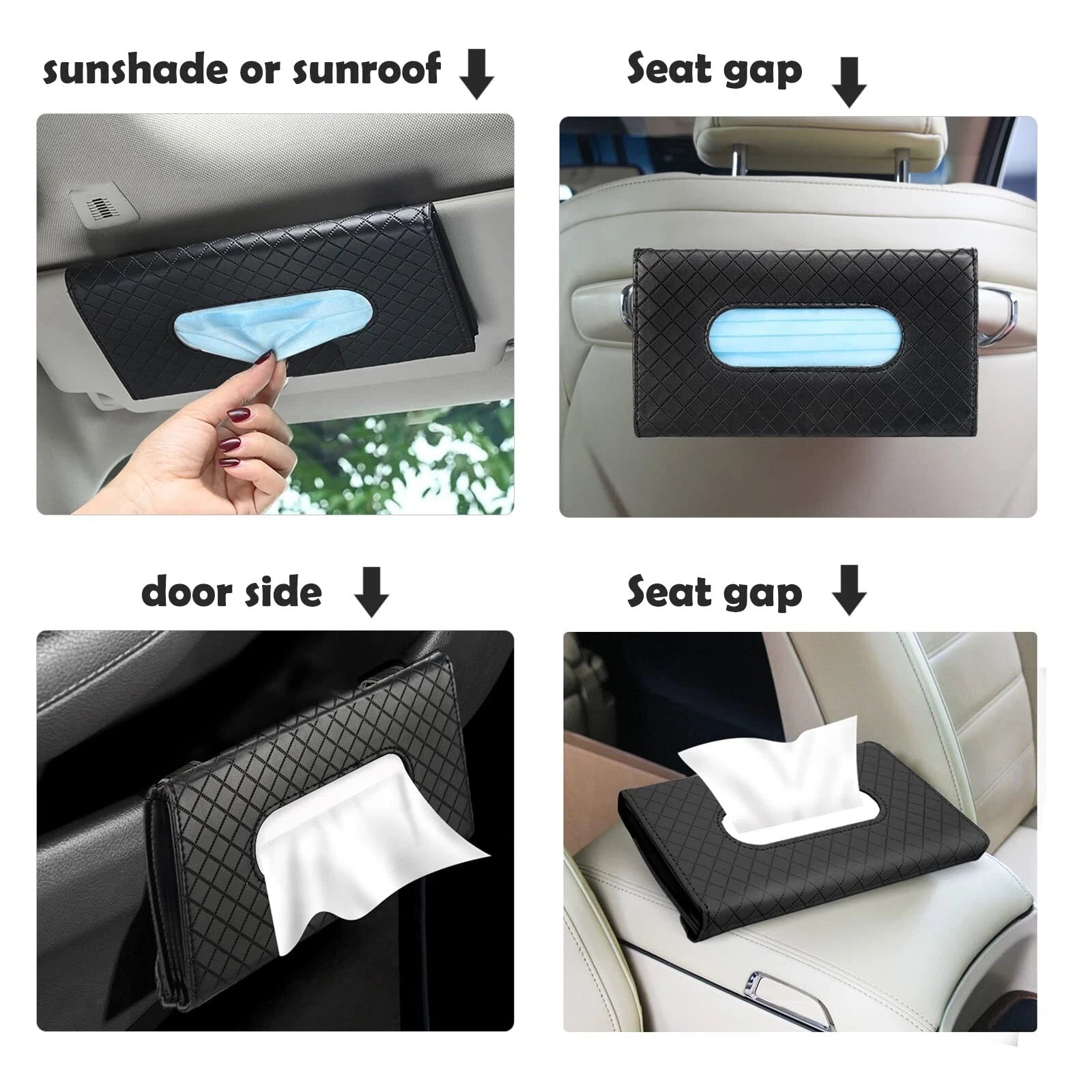 Car Tissue Holder Visor Tissue Holder for Car PU Leather Car Visor Tissue Hol... | eBay