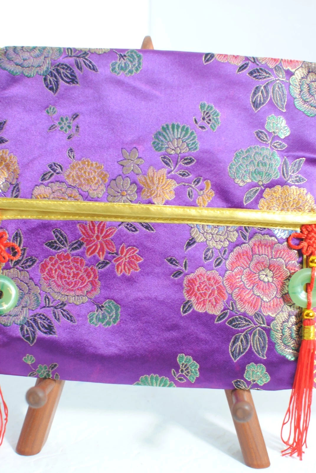 Asian Purple Floral Fabric Soft Tissue Box Cover 8" x 13 1/2 " NWOT | eBay