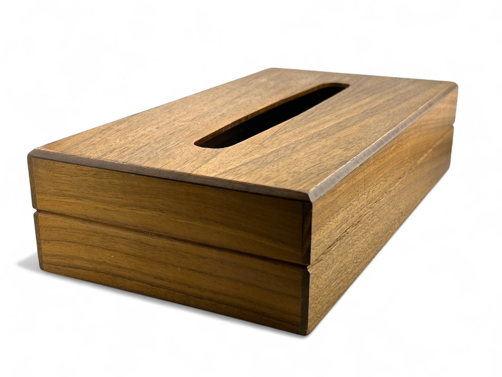 Vintage MCM 1960’s Great American Walnut Wooden Tissue Box | eBay