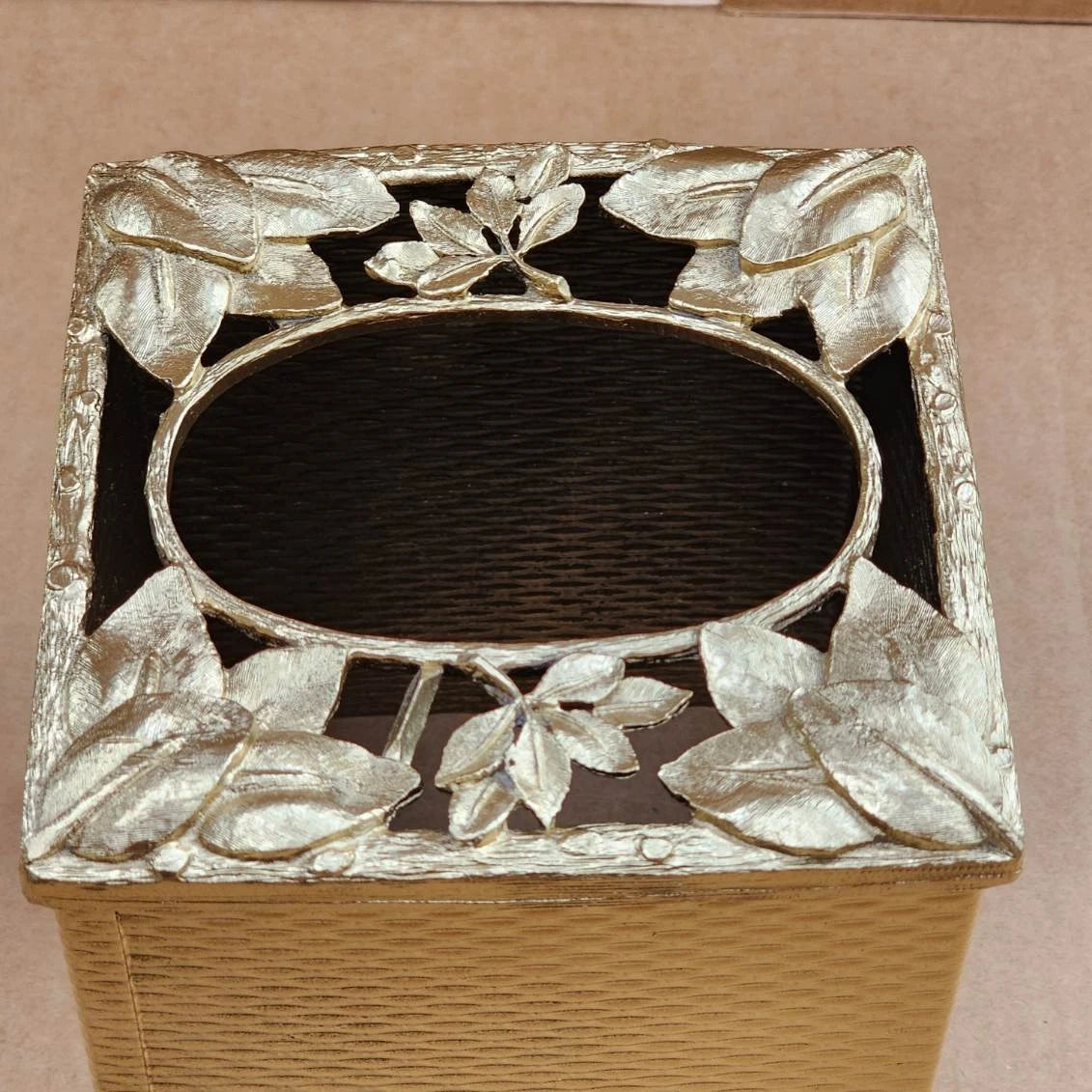 Silver Square Tissue Box Cover Facial Tissue Holder Kleenex Holder Accessories | eBay