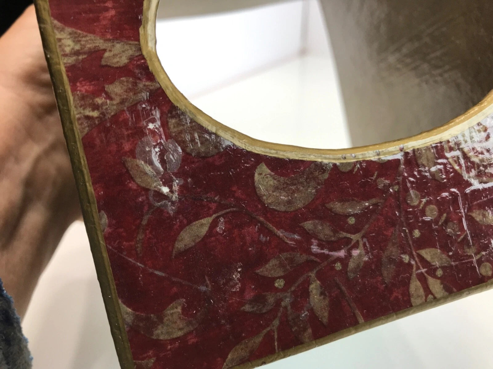 Marye Kelley Christmas Tissue Box Cover Santa Face w/Holly............a7 | eBay