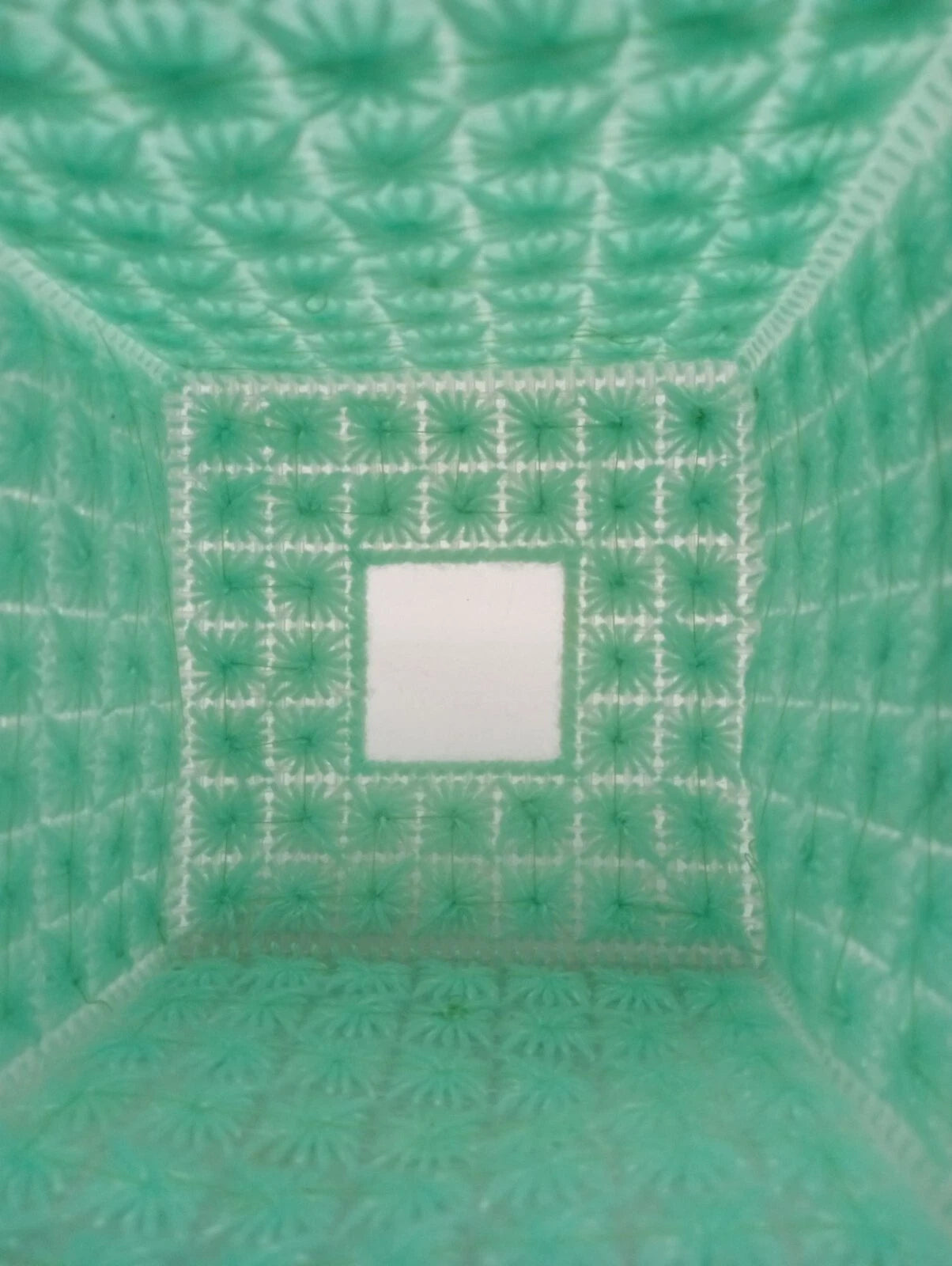 Tissue Box Cover Vintage Green Plastic Canvas Pattern 5.75 Inches Handmade | eBay