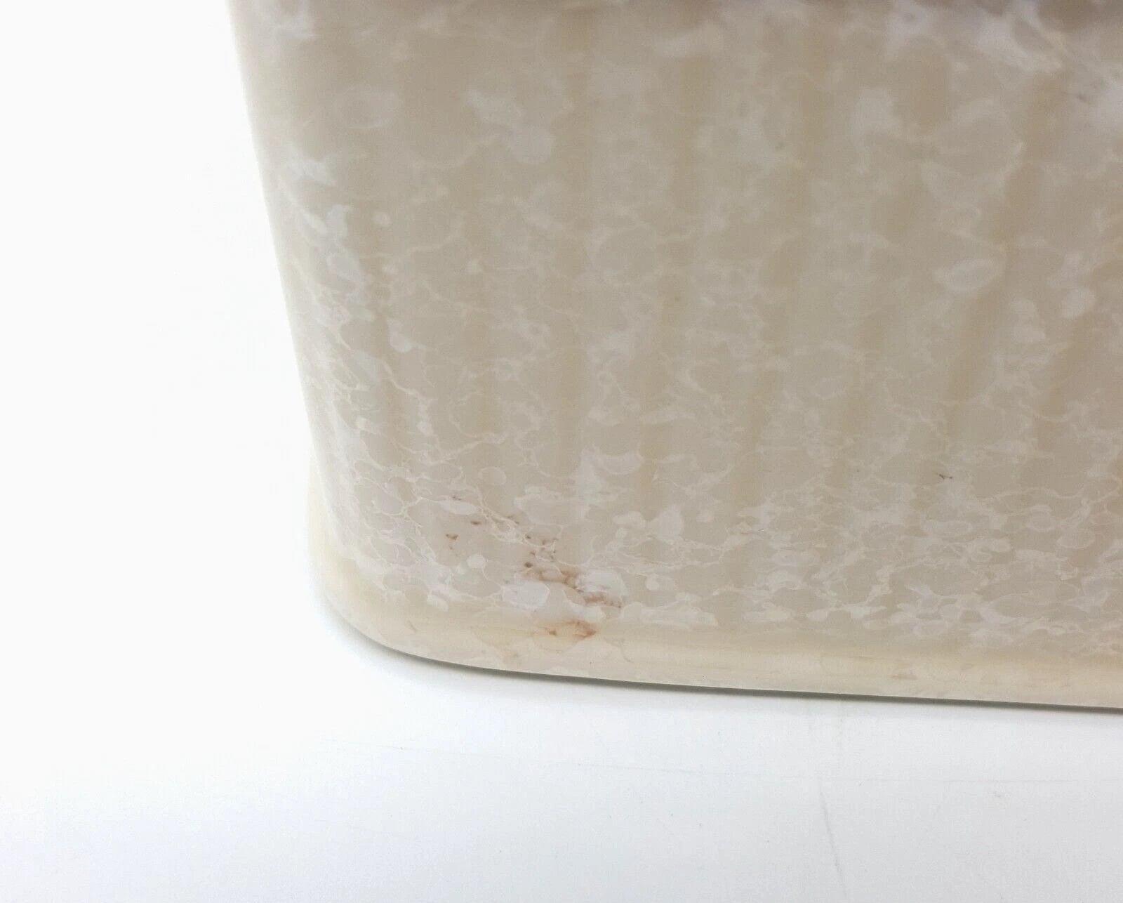 JC Penney BEACH FRONT Seashell Tissue Box Cover Embossed Ceramic Coastal Ocean | eBay