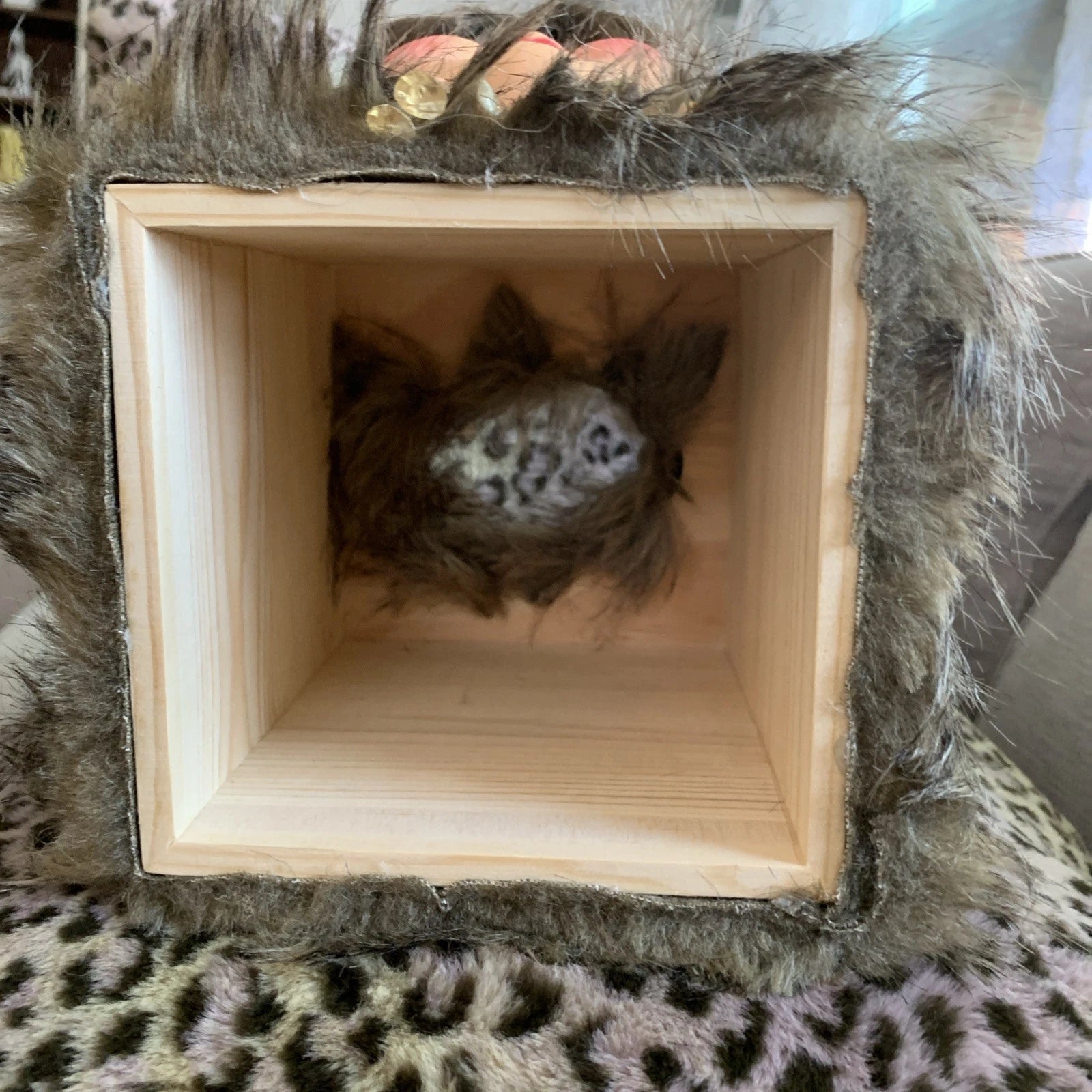 Vtg 70's Doll Head Face brown HAIR Tissue Box Cover Dispenser KITSCH Side Eyes | eBay