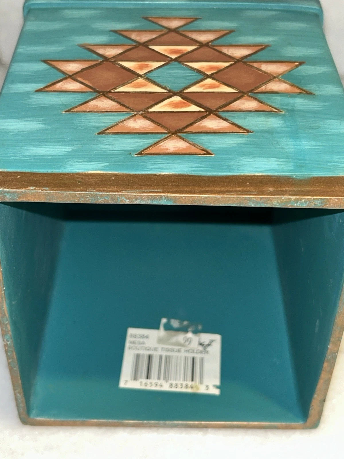 MESA NATIVE AMERICAN TISSUE BOX COVER CERAMIC COLORFUL | eBay