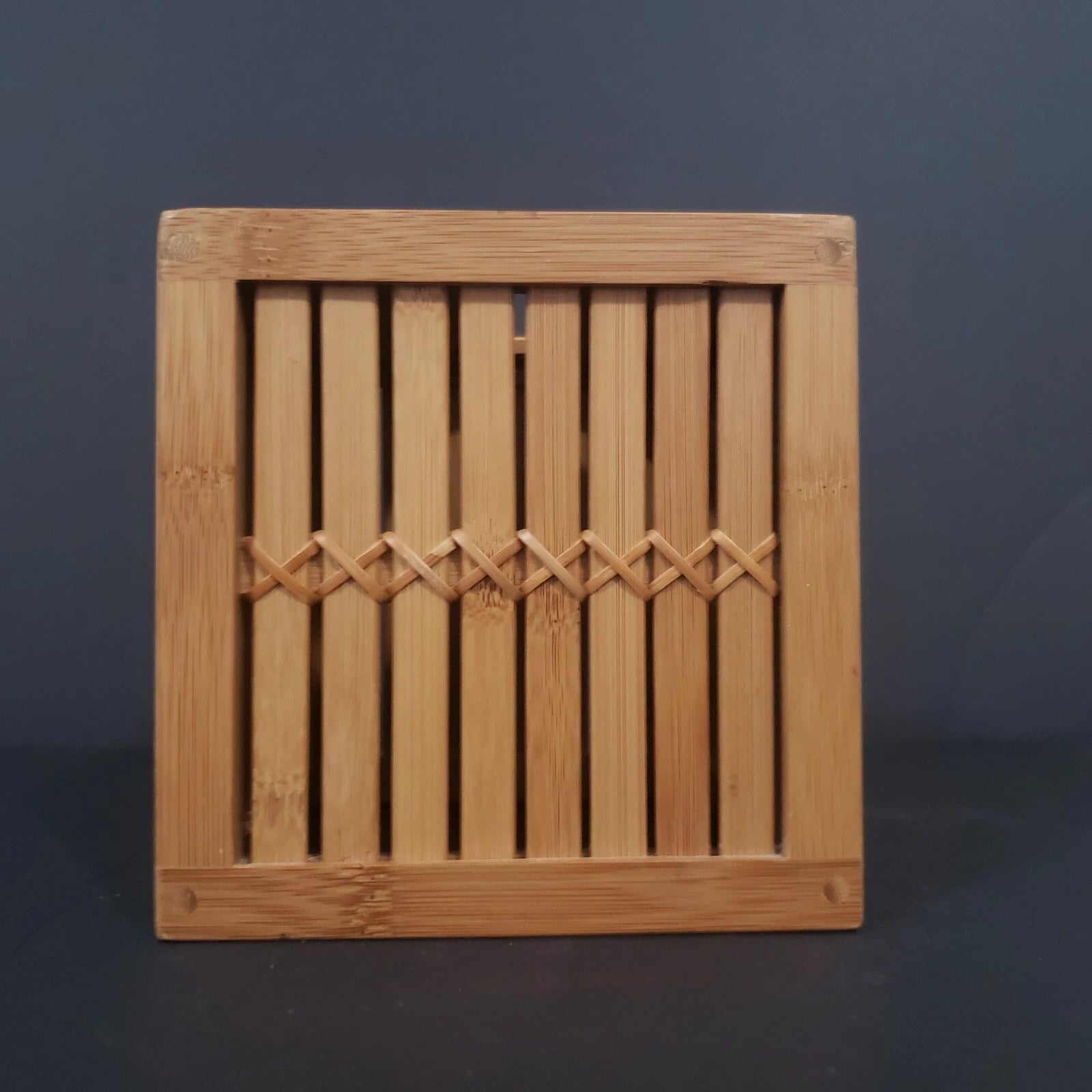 Harman Bamboo Slat Tissue Box Cover Boutique Box Cover/ Holder | eBay