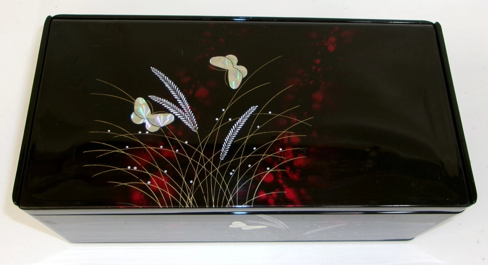 Vintage Lacquer Ware Style Butterfly Facial Tissue Box Cover with Mirror | eBay