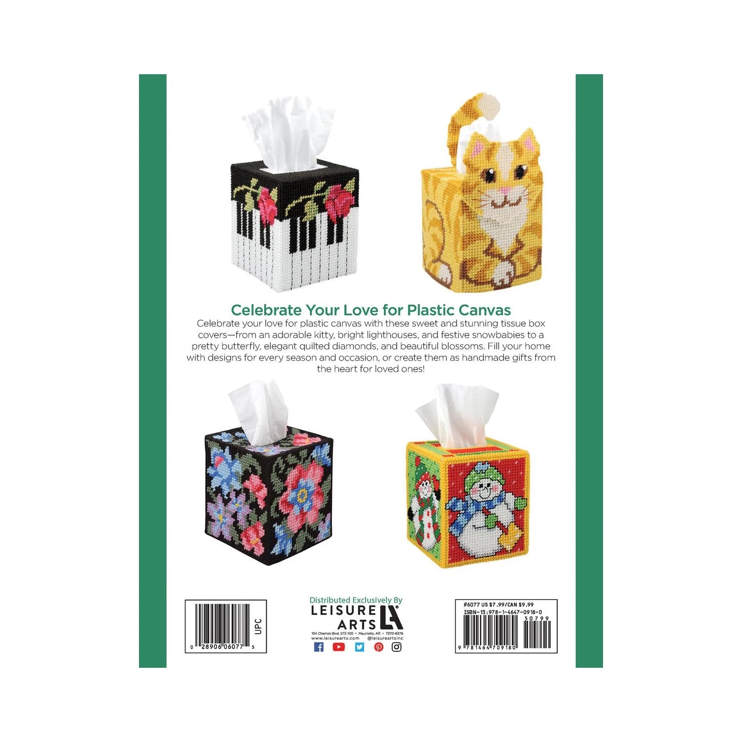 Leisure Arts Plastic Canvas Tissue Box Covers – Pattern Book with Step-by-Step | eBay