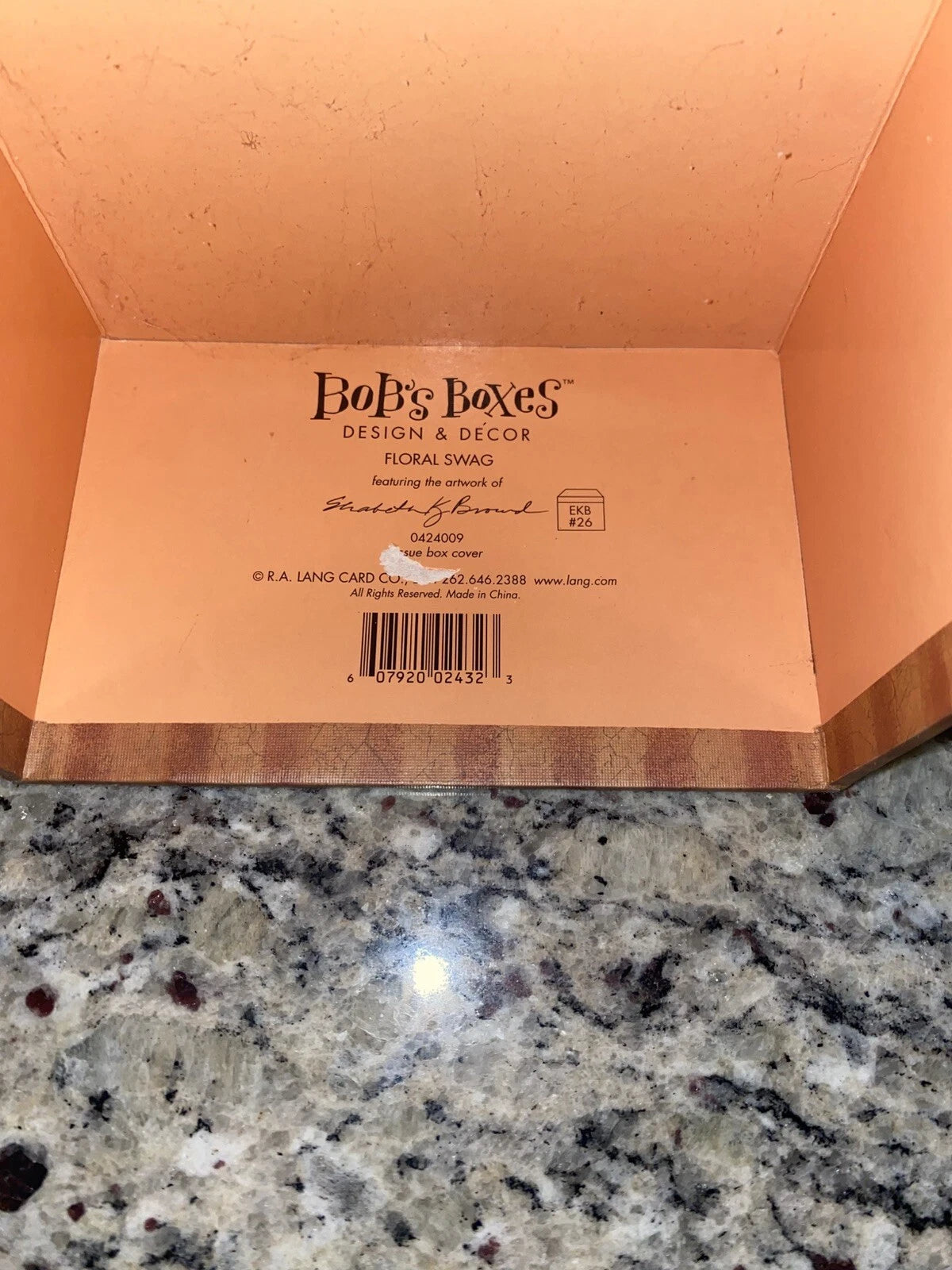 Bob's Boxes “Floral Swag” Tissue Box Cover Holder Susan A Winget Primitive | eBay