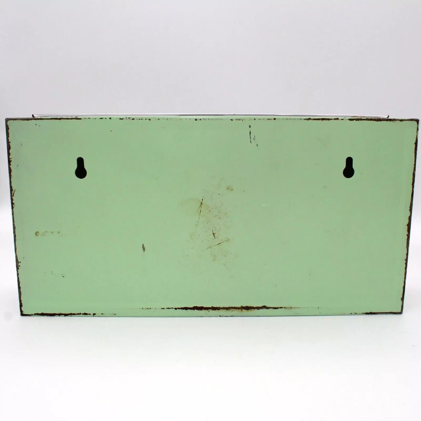 VTG 50s Pastel Green Metal Handpainted Tole Roses Wall Tissue Box Holder Cottage | eBay