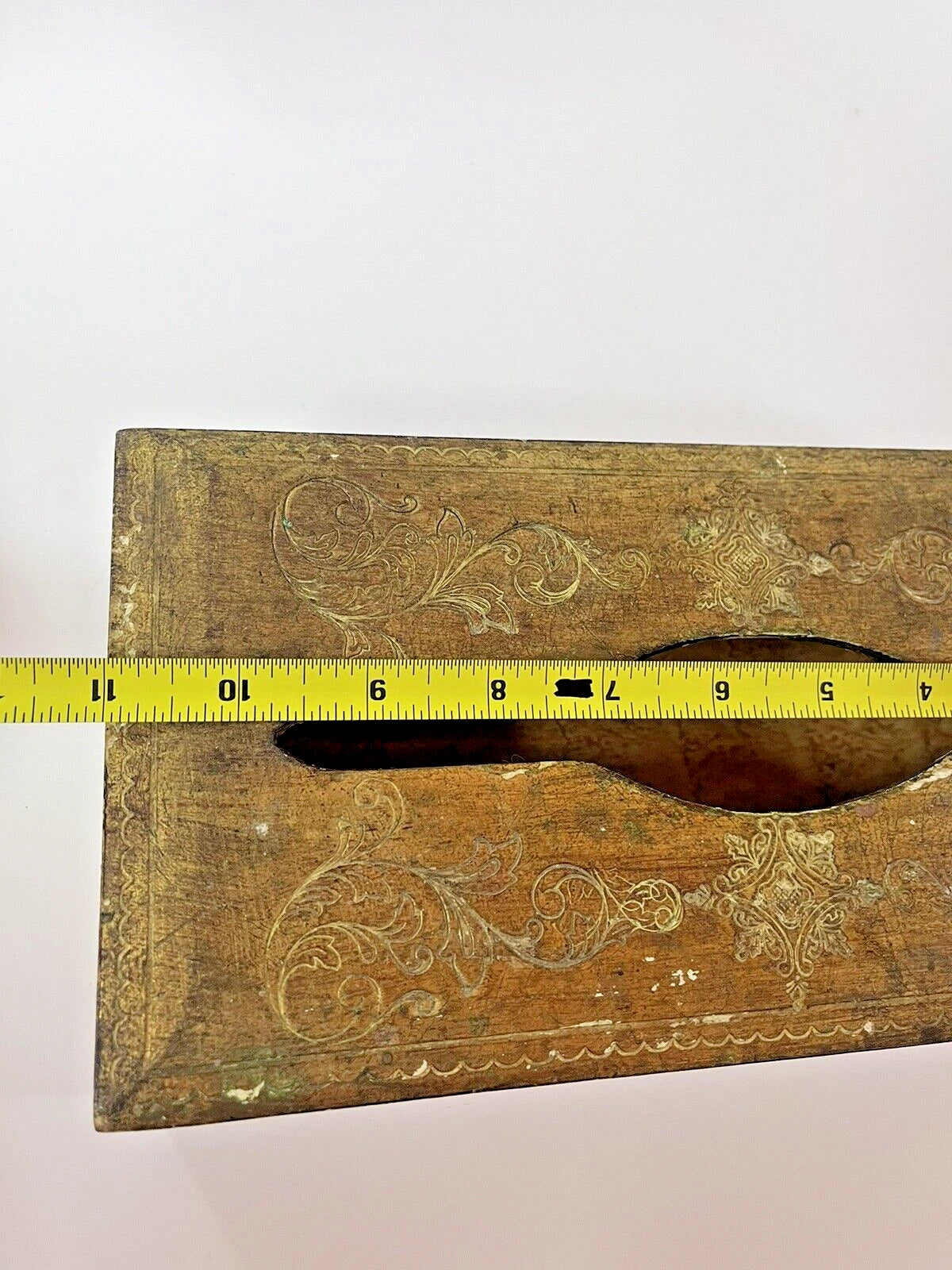 Vintage Florentine Tissue Box Holder Gold Gilded Wood Made In Italy 581 21 | eBay