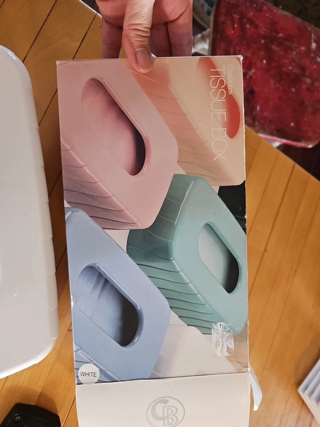 Vintage Tissue Box Cover White Retro MCM Acrylic Decor 80s New Old Stock | eBay