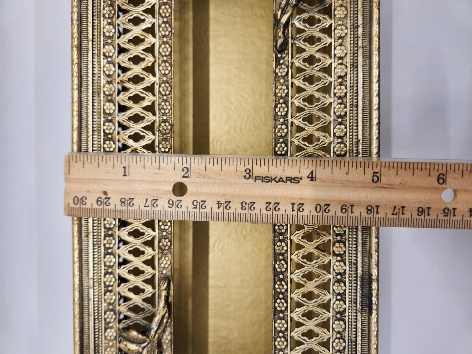 Vintage Gold Filigree Hollywood Regency Claw Footed w/Roses Tissue Box Holder | eBay