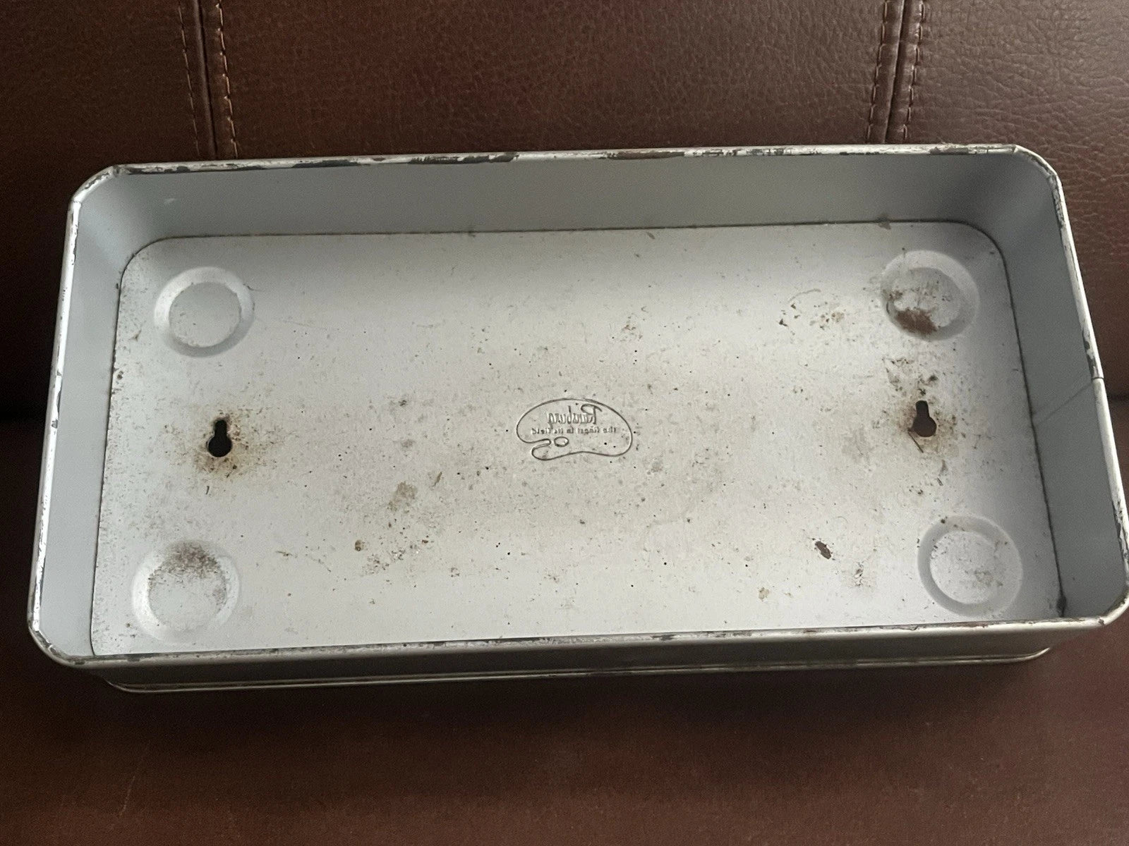 Mid Century VTG Ransburg Gold Metal Tissue Box Tin Hold Mount | eBay