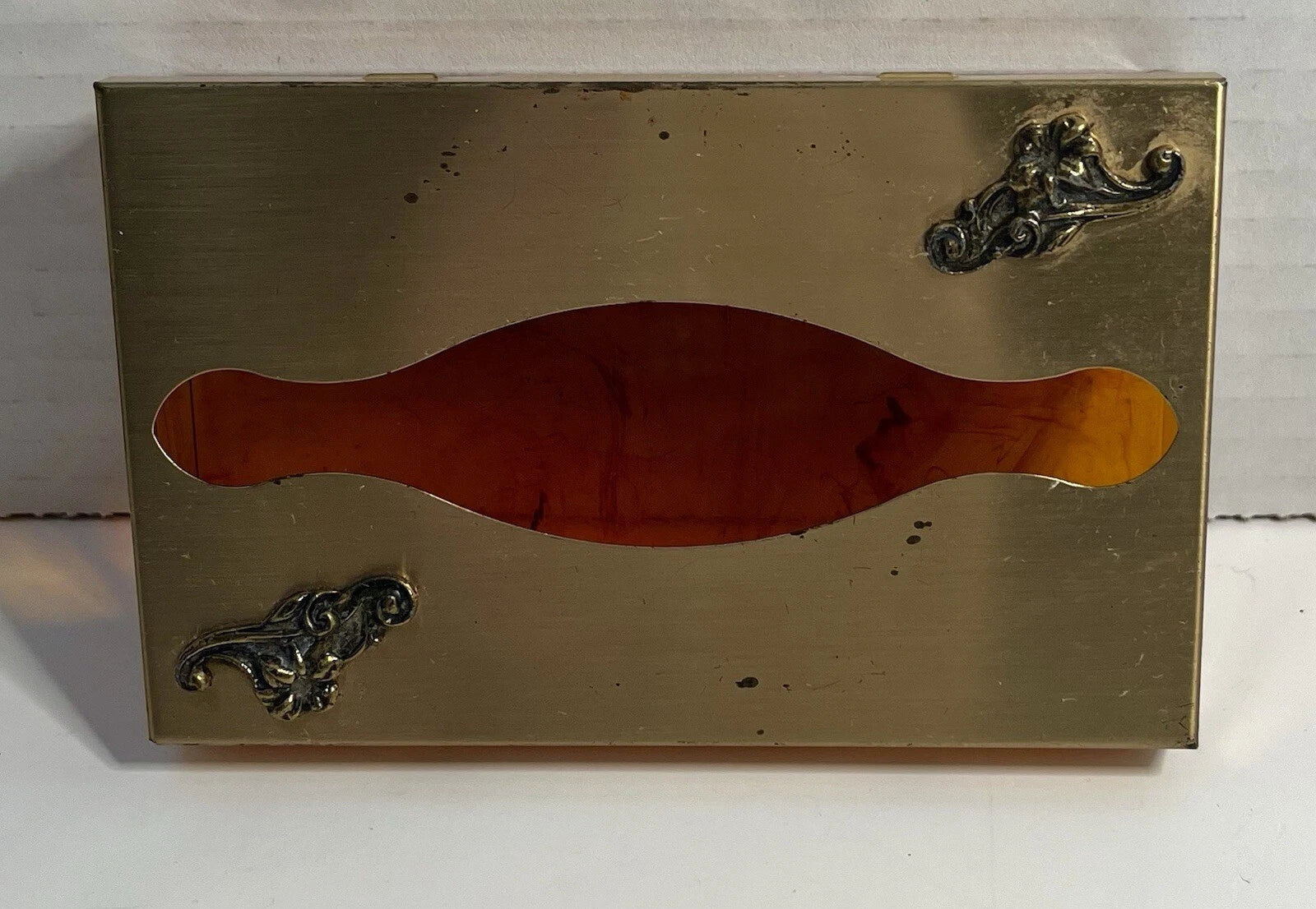 Vintage Metal Tissue Box Holder Gold Tone Products 1960s-1970s | eBay