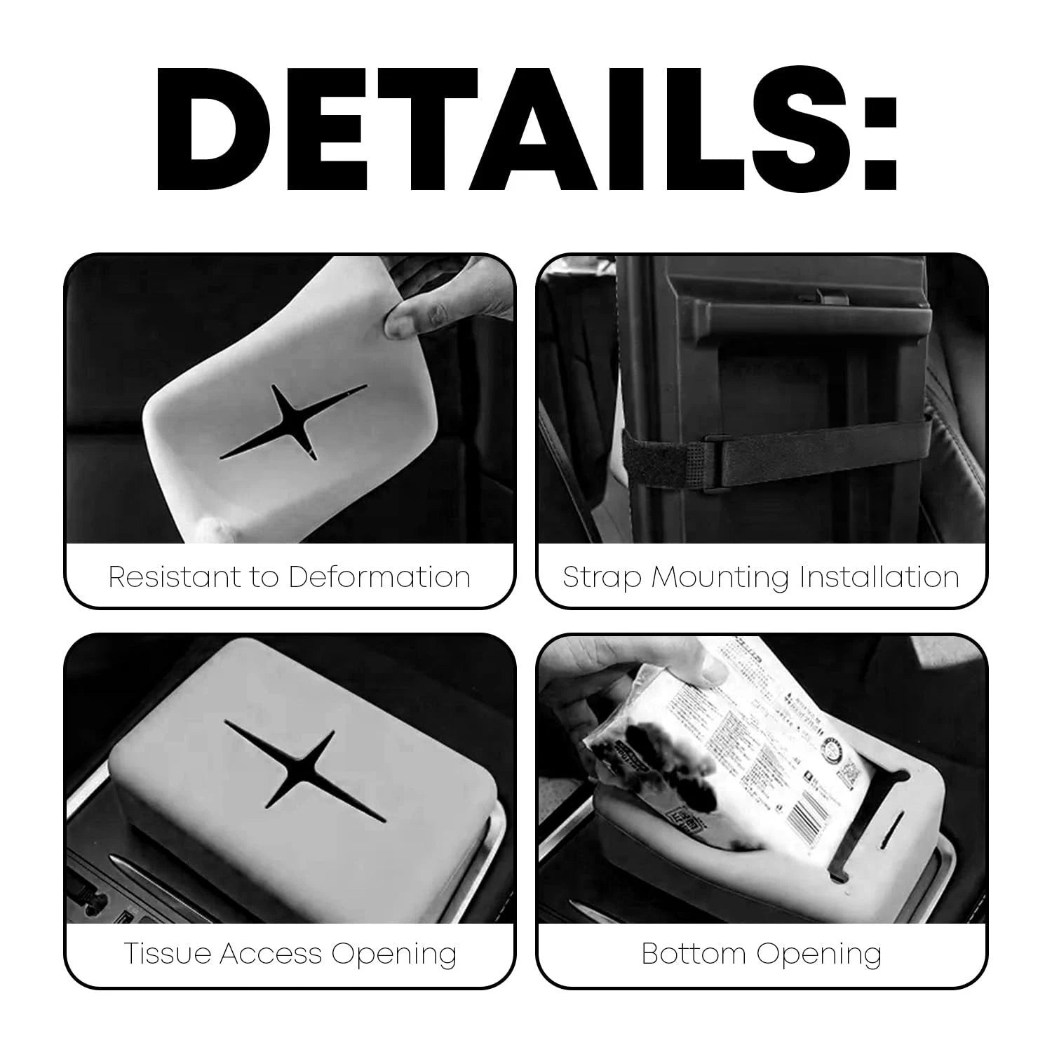 Silicone Car Tissue Holder Box – Waterproof Napkin Case for Visor & Backseat | eBay