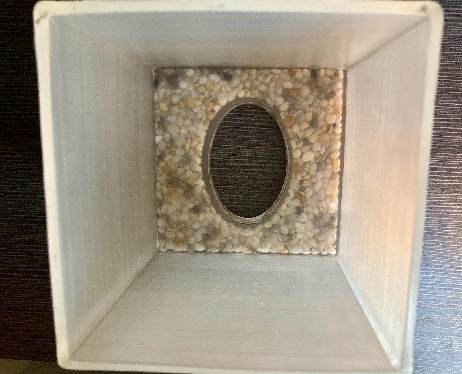 Vintage MCM Lucite Tissue Box Cover With Pebbles And Shells | eBay