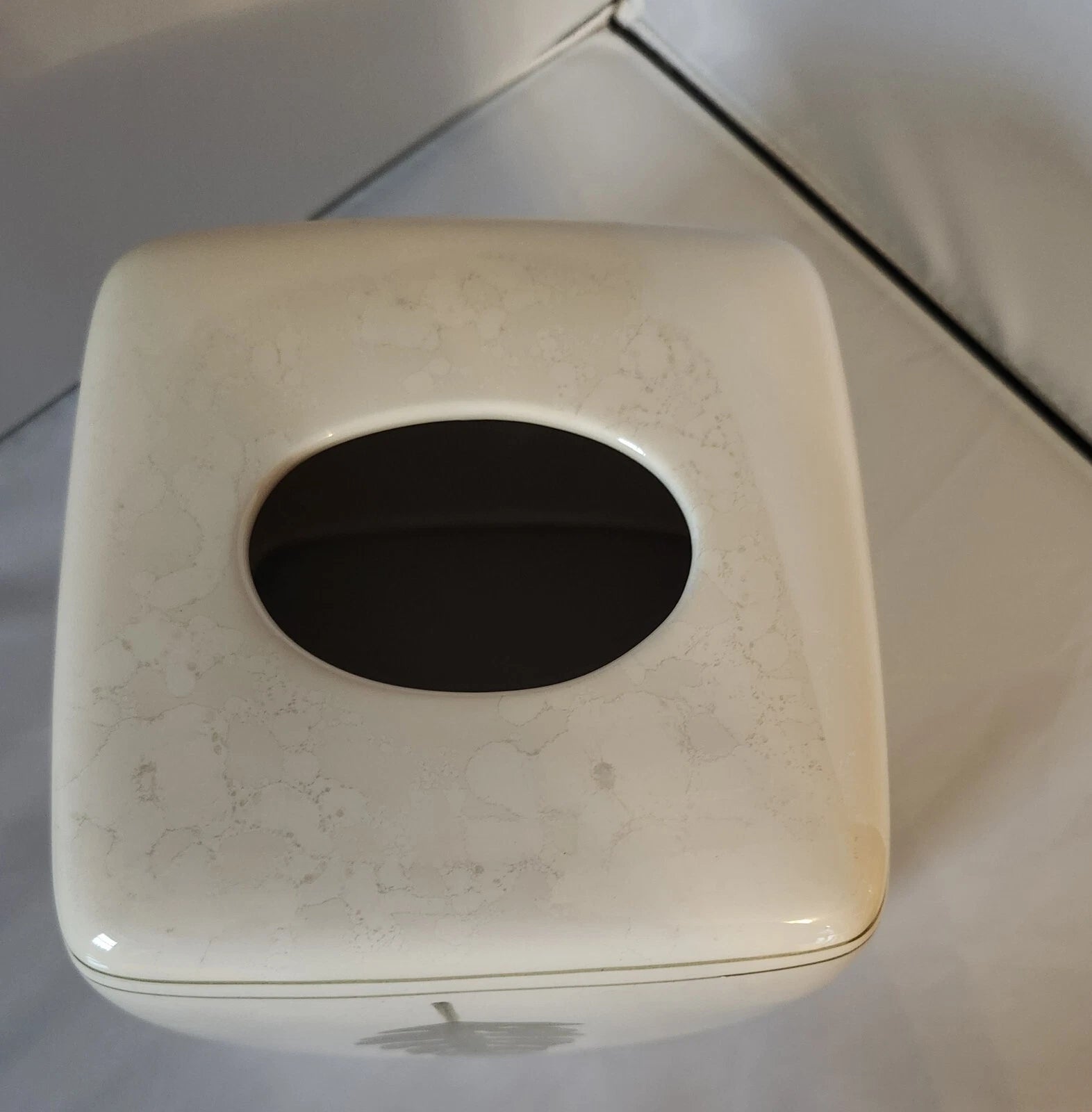 Handpainted Floral Ceramic Tissue Box Cover 5 3/4" Tall 5 1/2" Wide | eBay