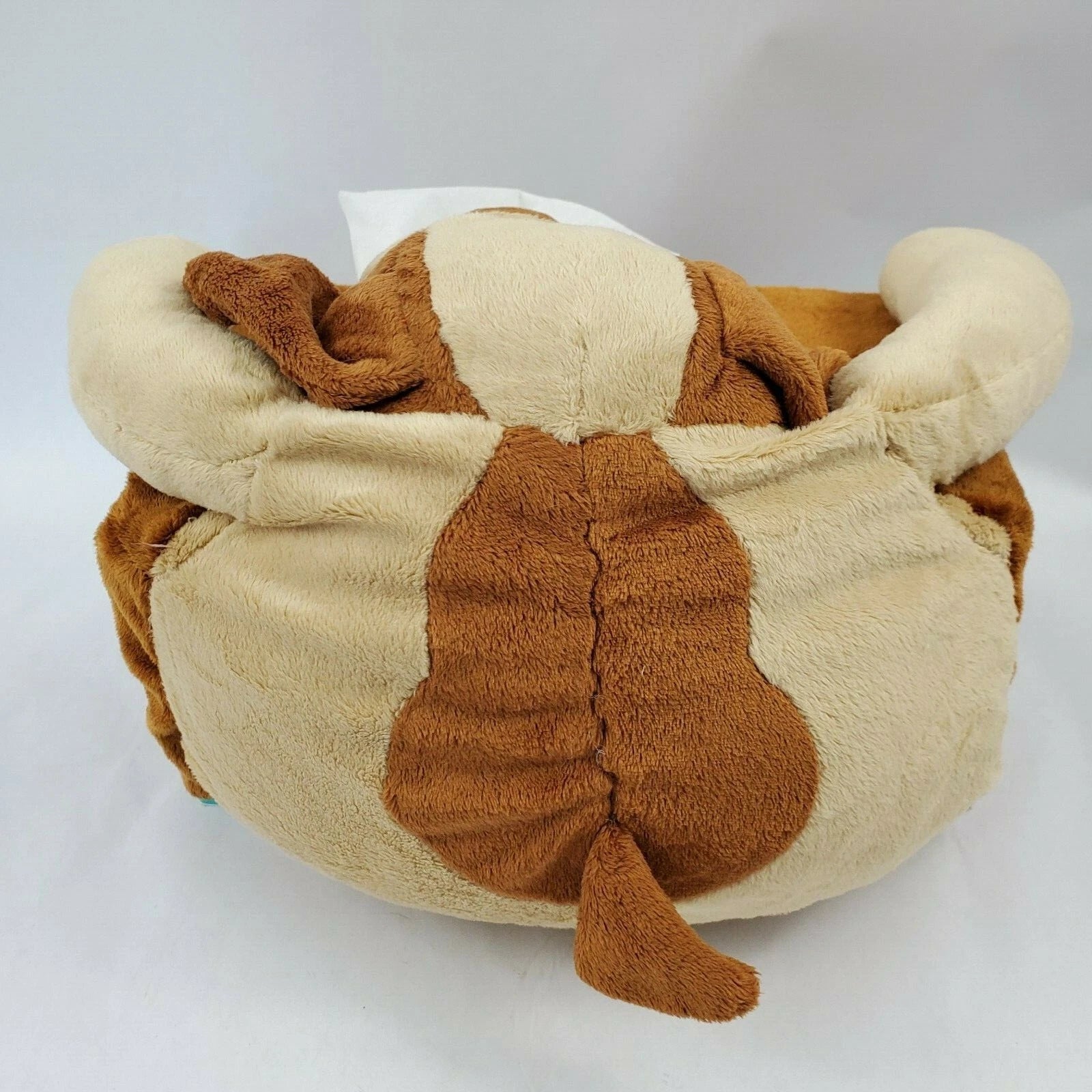 Plush Puppy Dog Tissue Box Cover Holder Organizer Decor Brown and Tan | eBay