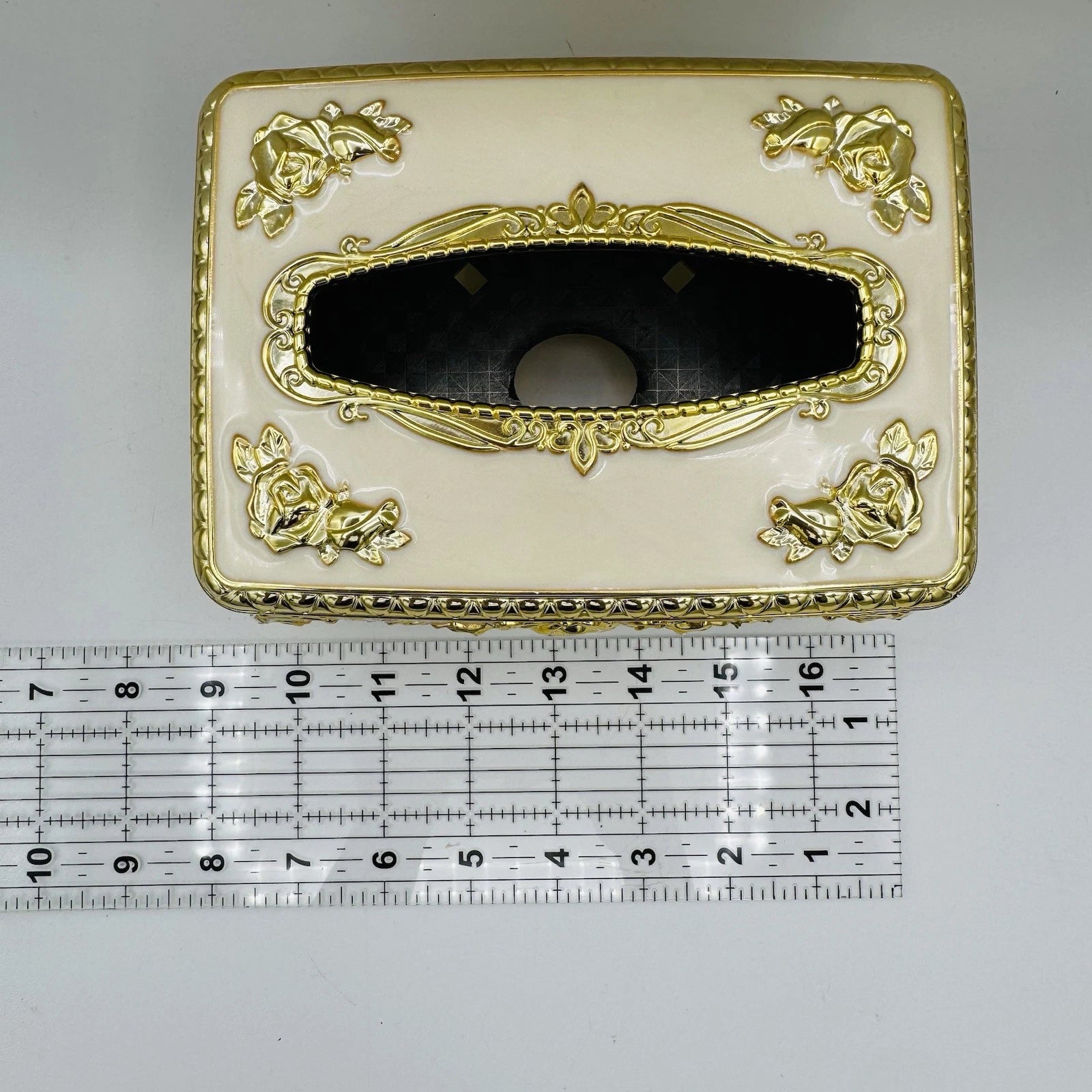 Ornate Gold Tissue Box Cover Holder Florentine Rococo European Wipes Towel | eBay