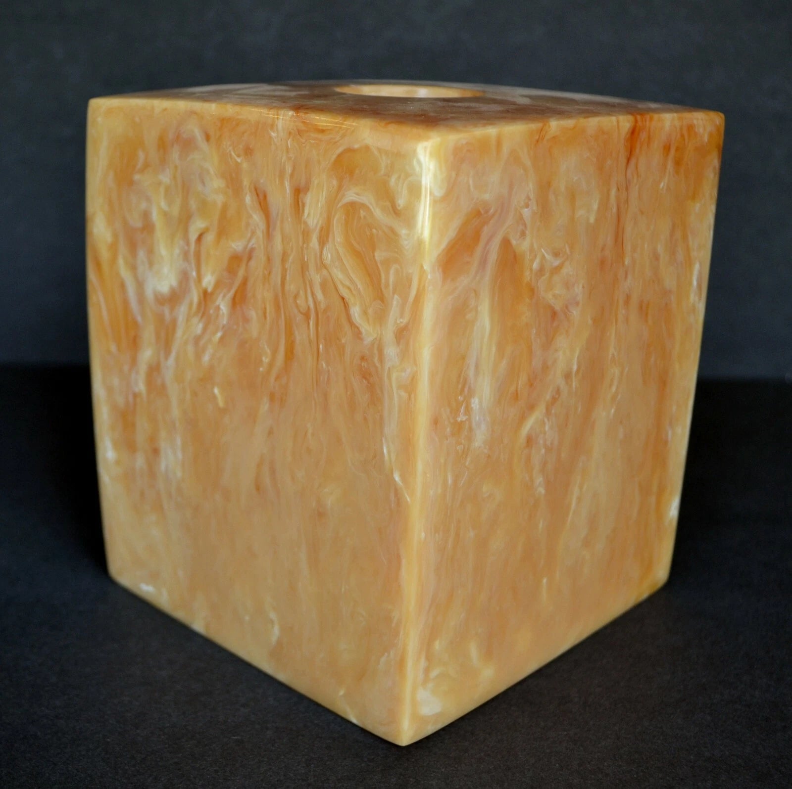 Mike & Ally Corsica Spice Resin Square Boutique Tissue Box Cover #2 | eBay