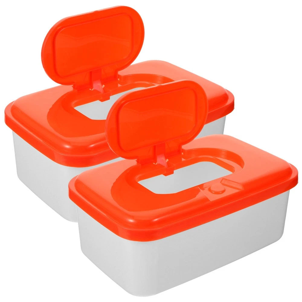2 Pcs Wet Wipes Dispenser Box Plastic Travel Container for Baby Holder | eBay