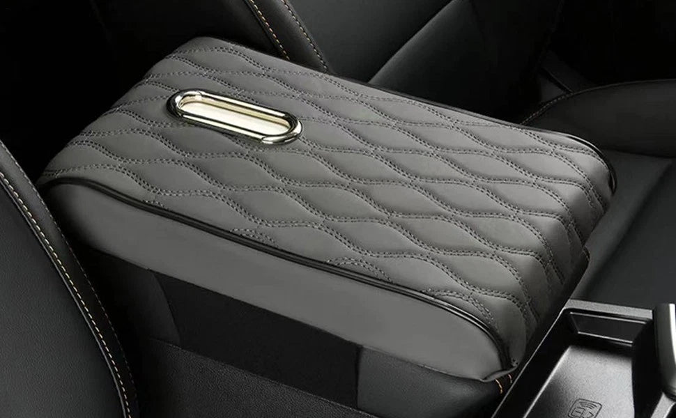 Car Armrest Cushion Raised Tissue Box Holder For Car Tissue Case Holder PU Leath | eBay
