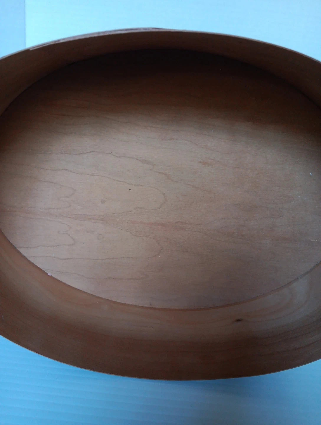 Vintage Shaker Style Oval Wood Tissue Holder Box w/Cover Copper Nails 12" x 9" | eBay