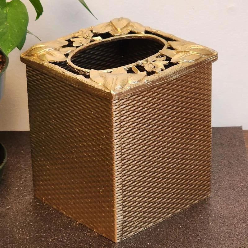 Silver Square Tissue Box Cover Facial Tissue Holder Kleenex Holder Accessories | eBay