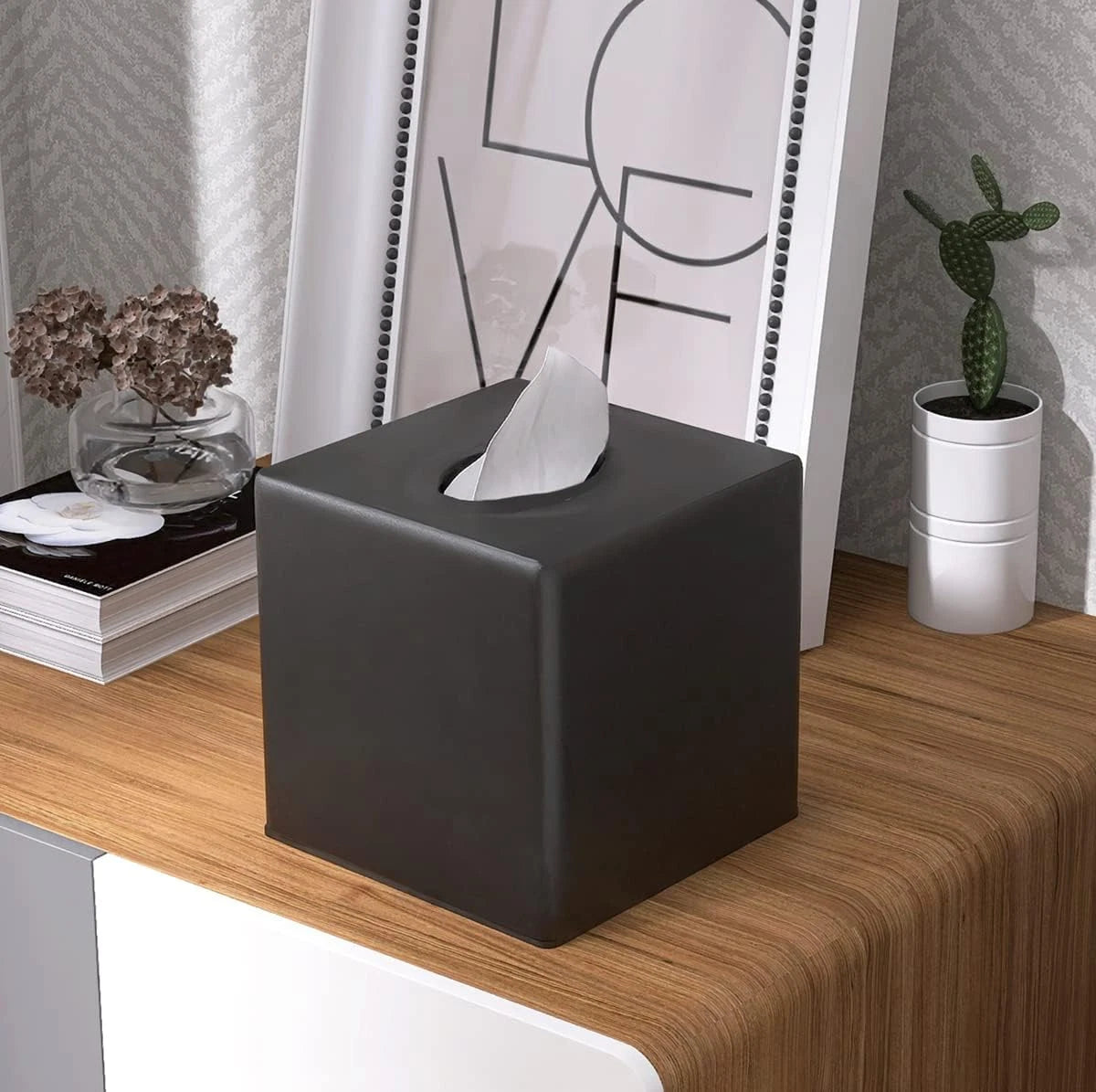 Square Facial Tissue Box Holder Cover Storage for Bathroom Vanity, Countertops | eBay