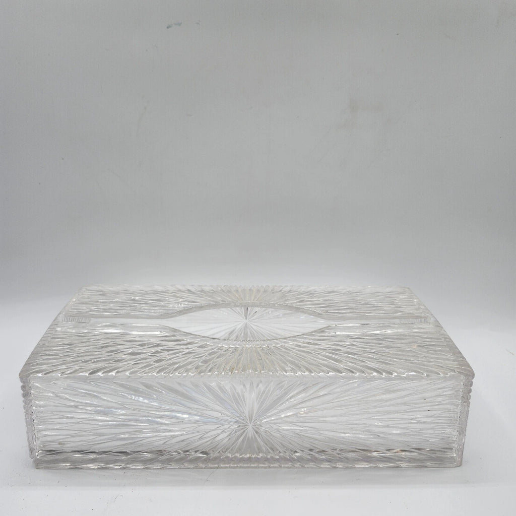 Mid Century MCM Kleenex facial tissue cover Box Acrylic long vintage atomic star | eBay