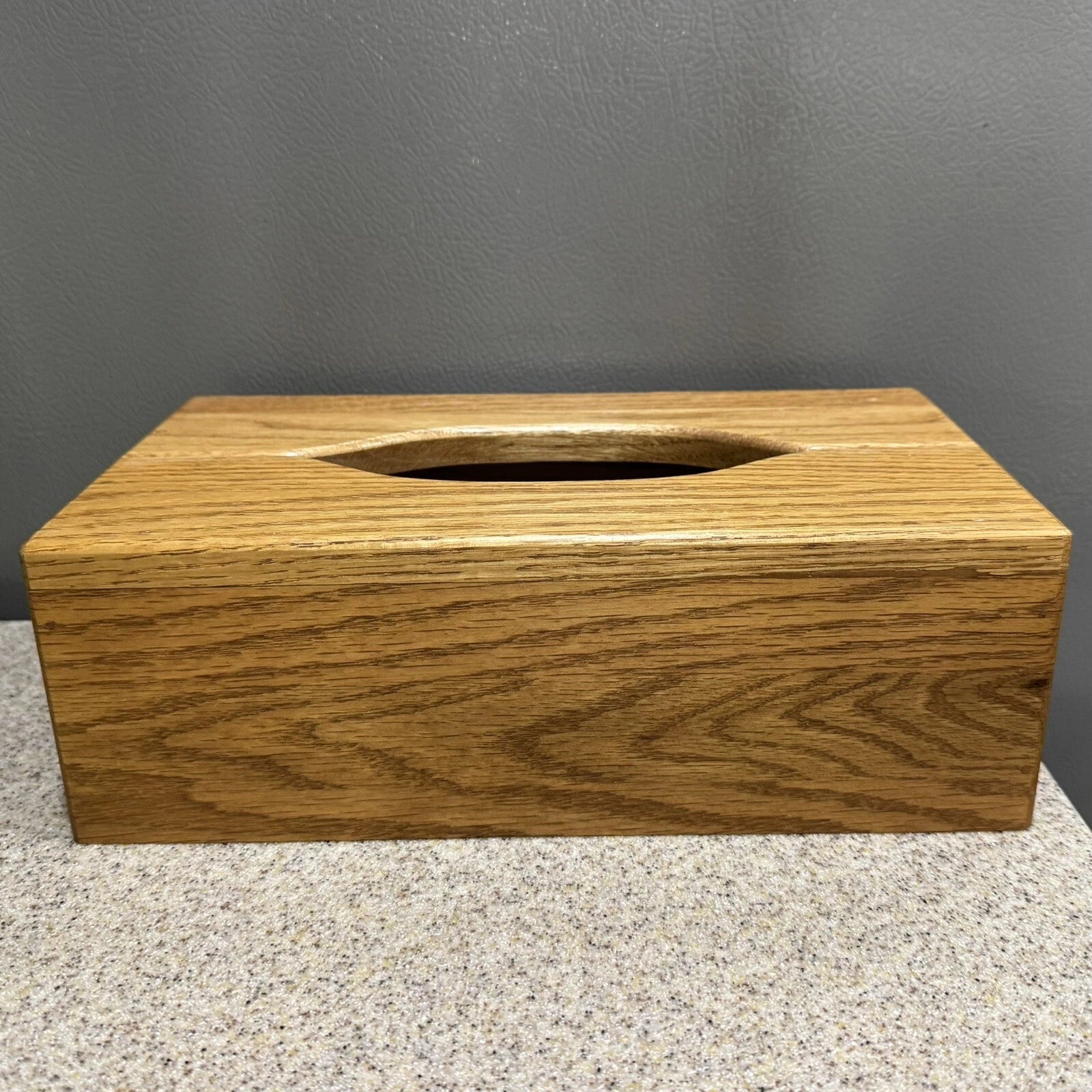 Vtg Solid Oak Wood Tissue Box Cover Dispenser Rectangle Pristine Condition | eBay